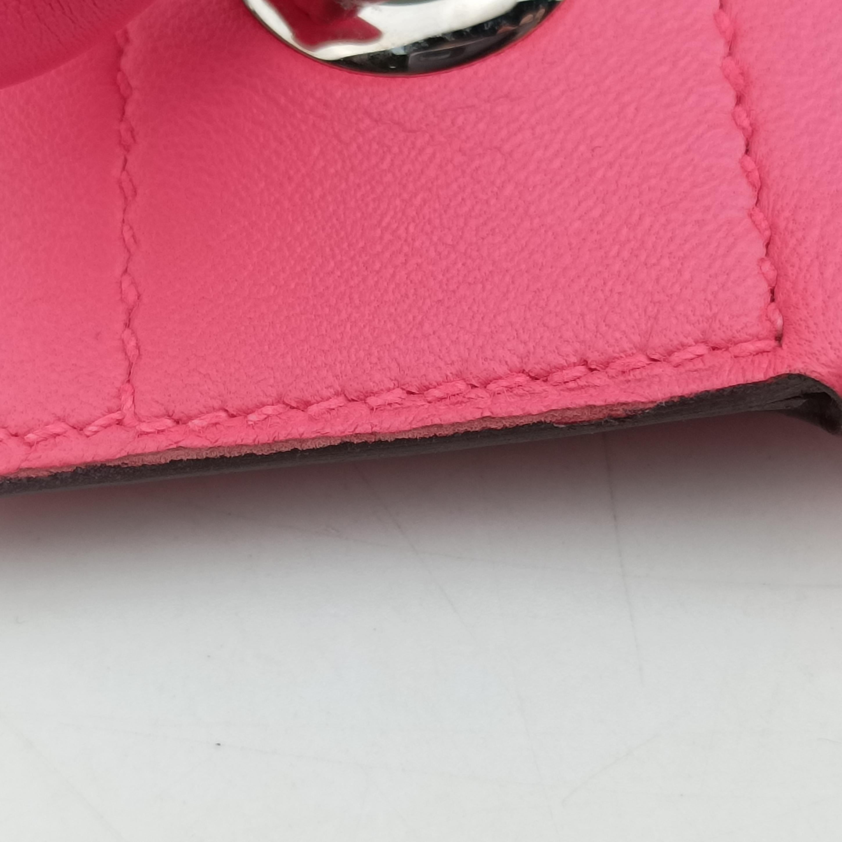 Pre-owned Hermes Sac Aline mini Pink lambskin  shoulderbag | stylenewstar