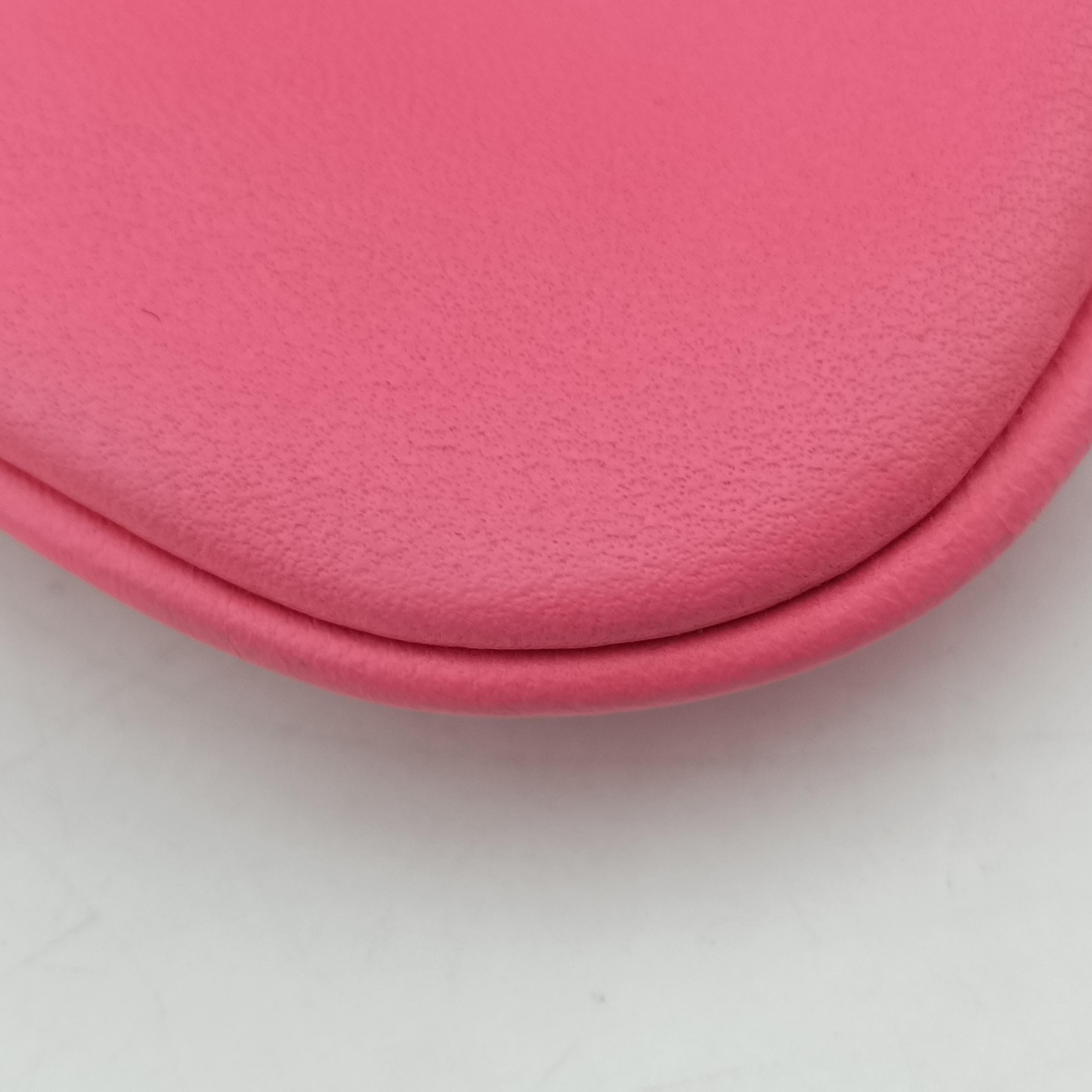 Pre-owned Hermes Sac Aline mini Pink lambskin  shoulderbag | stylenewstar