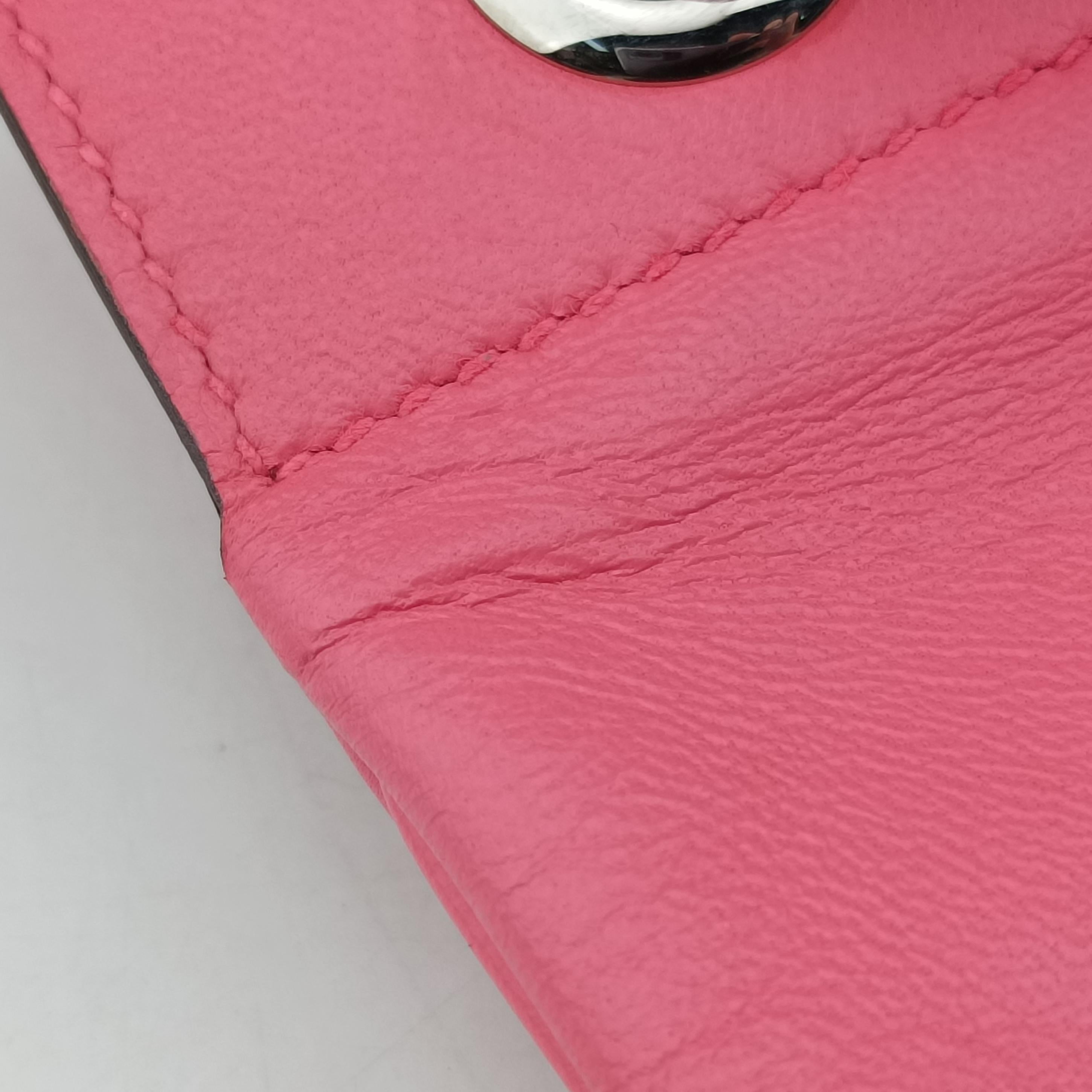 Pre-owned Hermes Sac Aline mini Pink lambskin  shoulderbag | stylenewstar