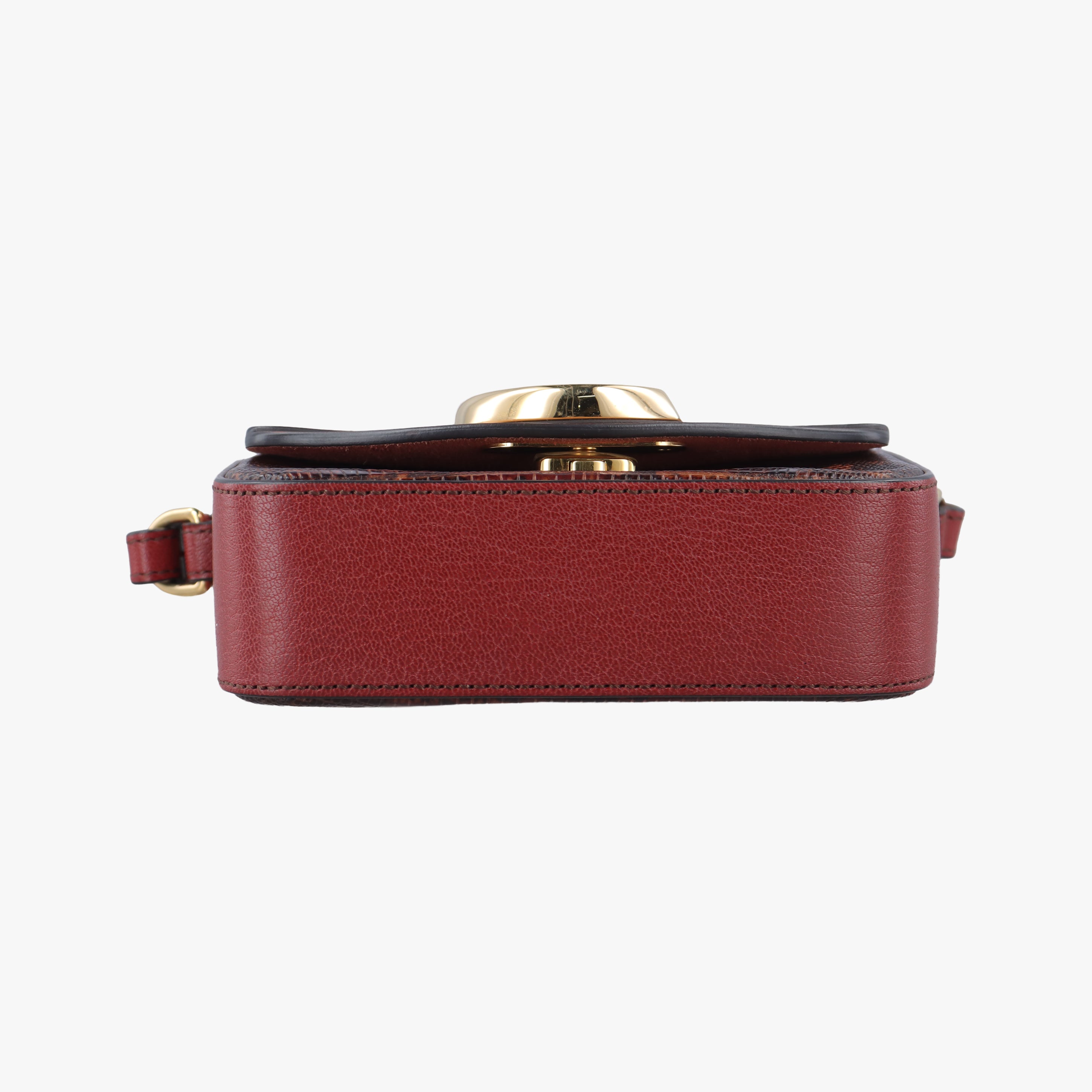 Pre-owned Chloe Chloe C Red x Black x Orange Leather  shoulderbag | stylenewstar