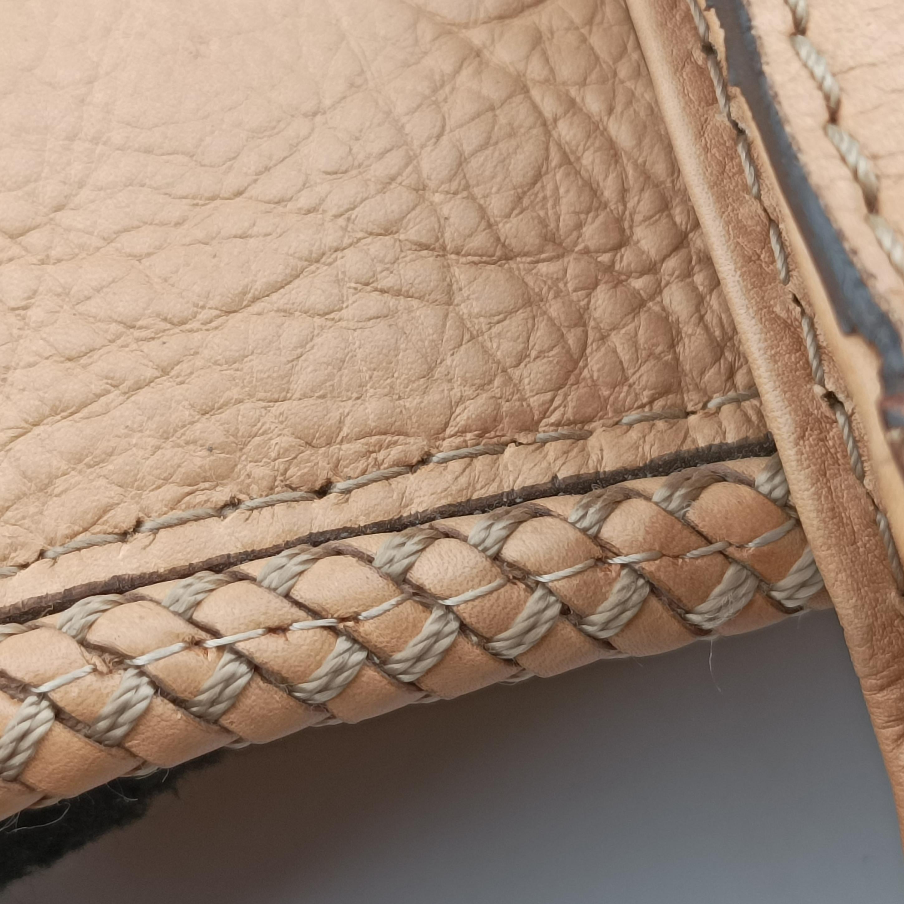 Pre-owned Gucci Marrakech beige Leather 257021 shoulderbag | stylenewstar