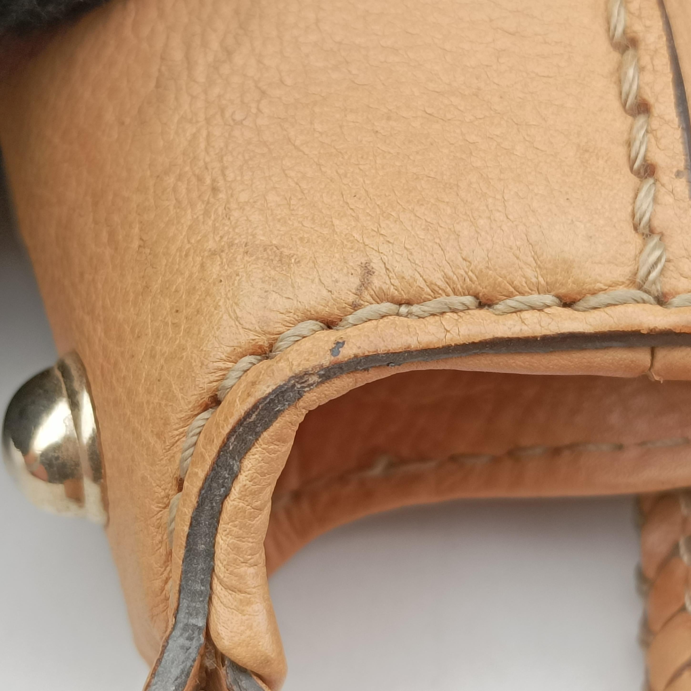 Pre-owned Gucci Marrakech beige Leather 257021 shoulderbag | stylenewstar