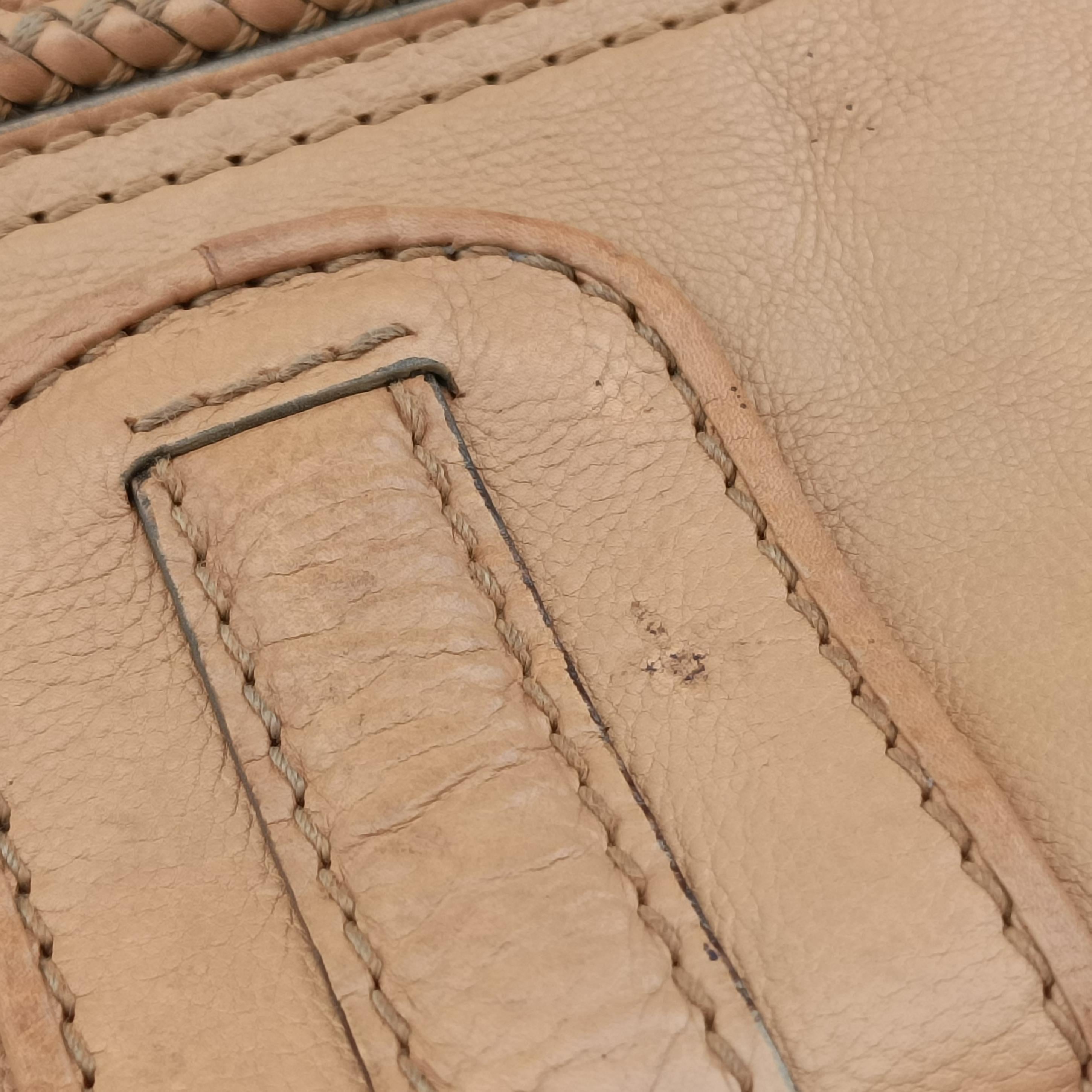 Pre-owned Gucci Marrakech beige Leather 257021 shoulderbag | stylenewstar