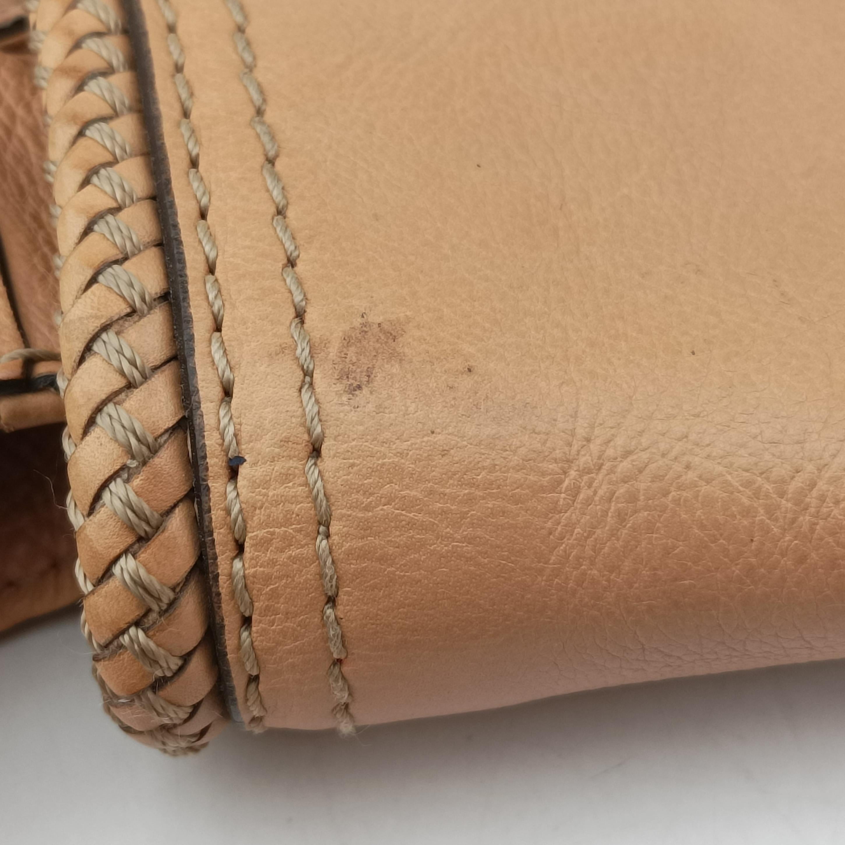 Pre-owned Gucci Marrakech beige Leather 257021 shoulderbag | stylenewstar