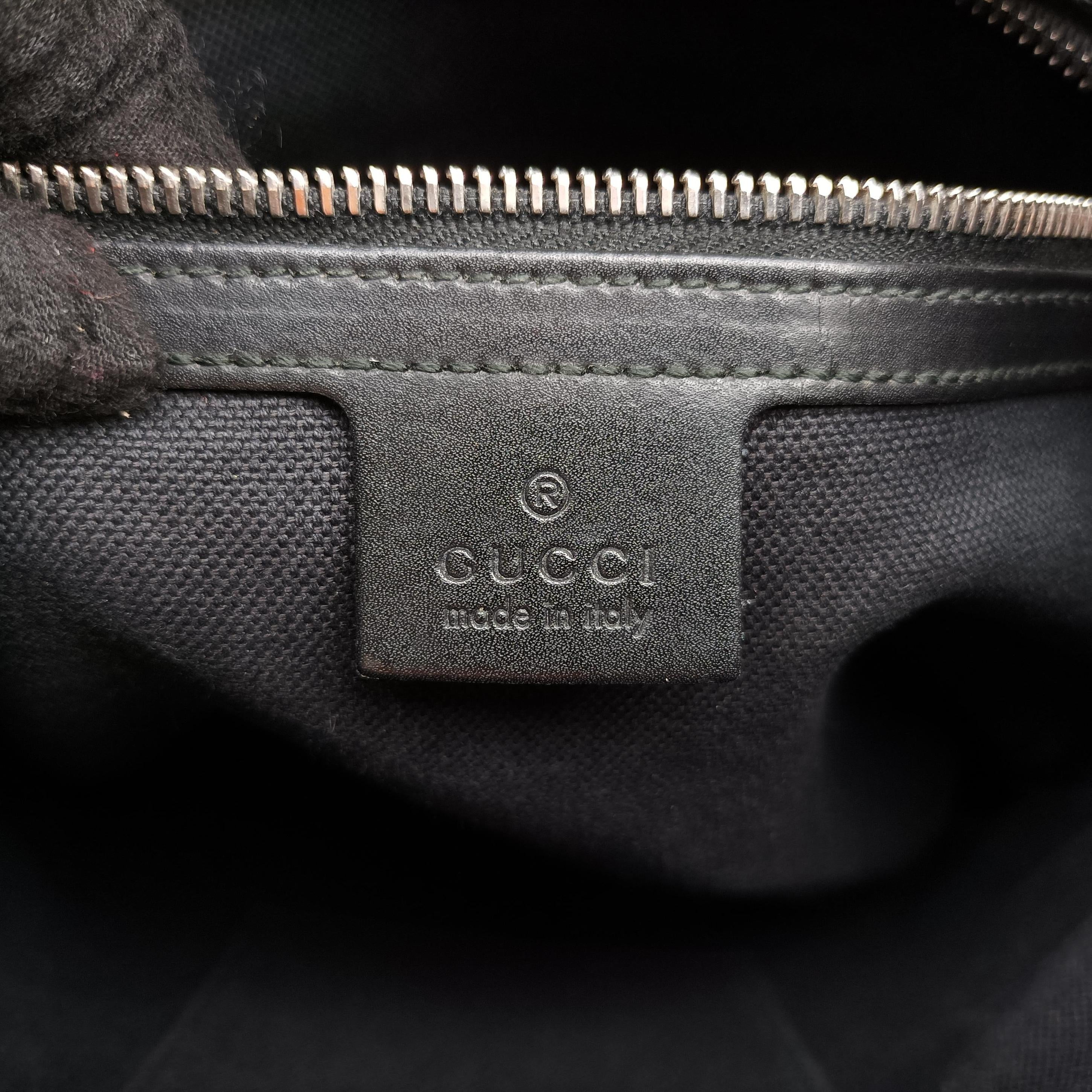 Pre-owned Gucci GG Supreme Messenger Black PVC coated canvas 474137 shoulderbag | stylenewstar
