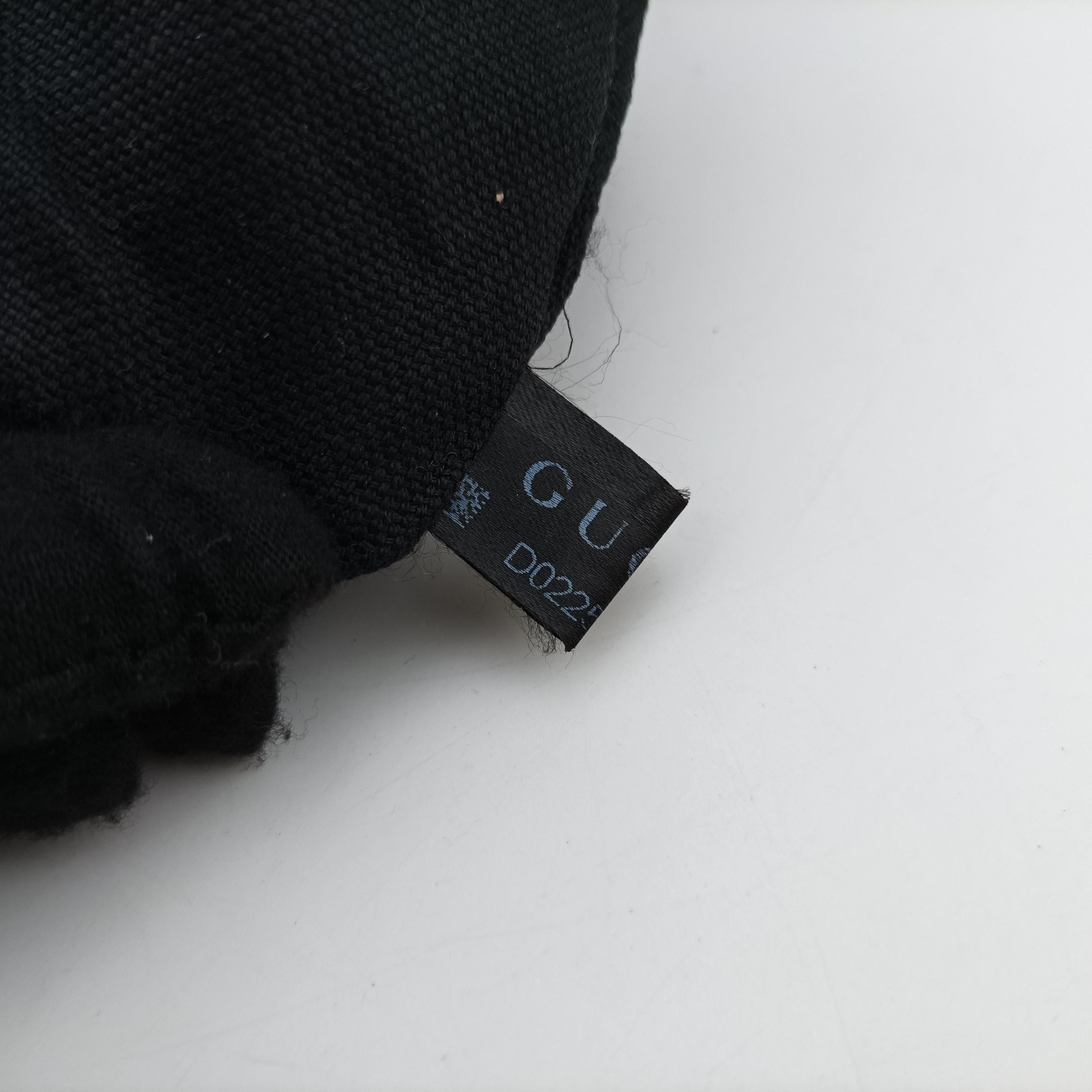 Pre-owned Gucci GG Supreme Messenger Black PVC coated canvas 474137 shoulderbag | stylenewstar