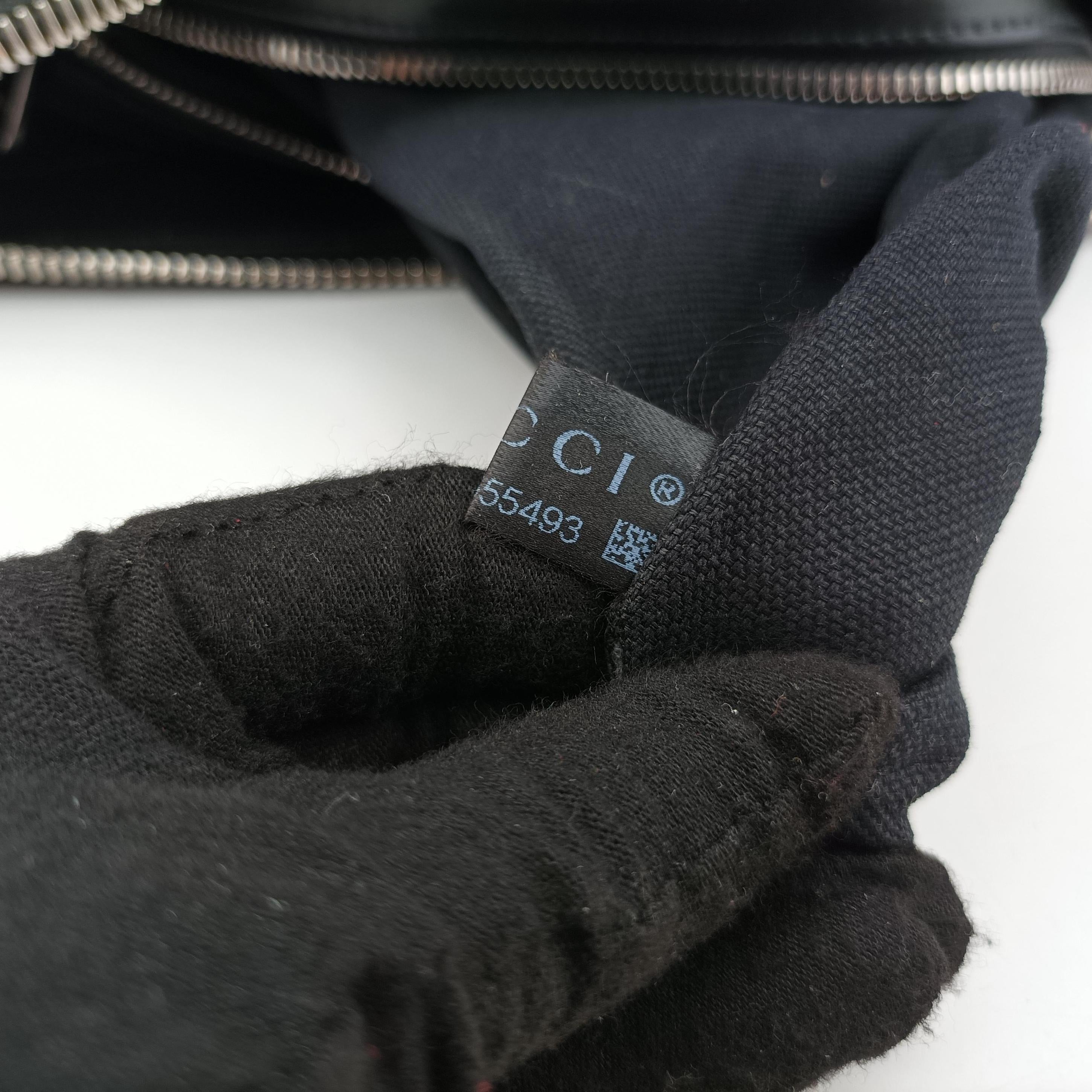 Pre-owned Gucci GG Supreme Messenger Black PVC coated canvas 474137 shoulderbag | stylenewstar