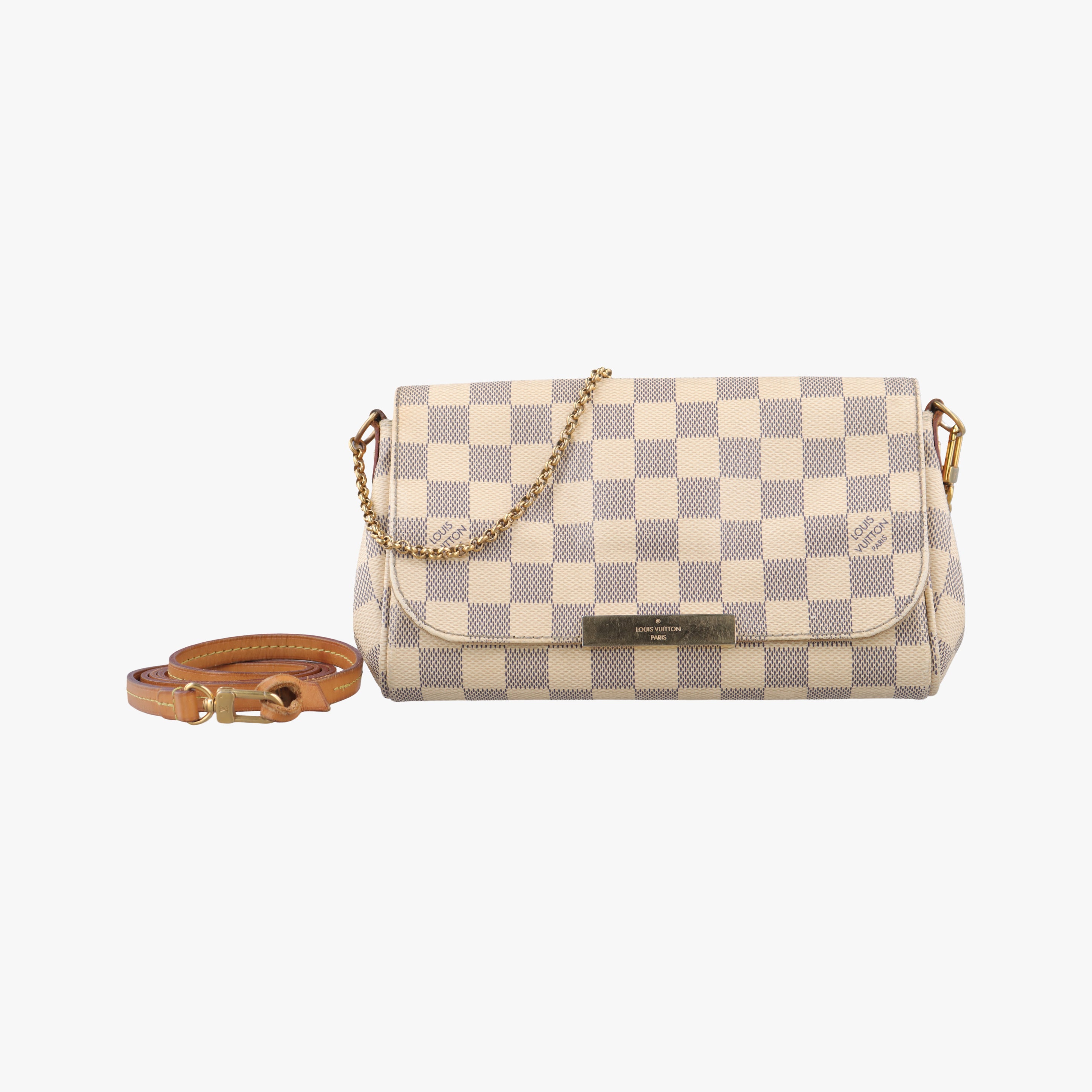 Pre-owned Louis Vuitton FAVORITE PM AZUR Damier Canvas N41277 shoulderbag | stylenewstar