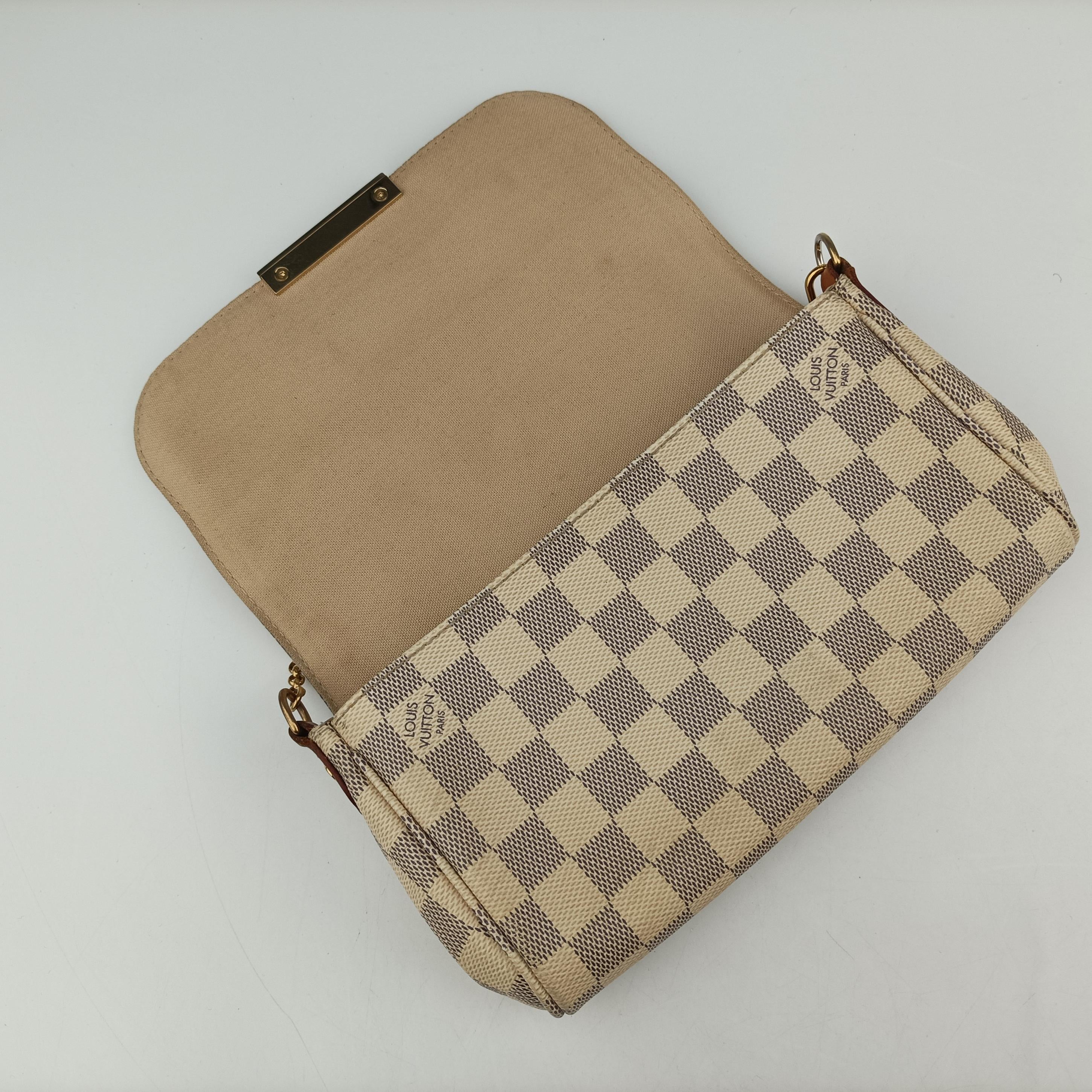 Pre-owned Louis Vuitton FAVORITE PM AZUR Damier Canvas N41277 shoulderbag | stylenewstar