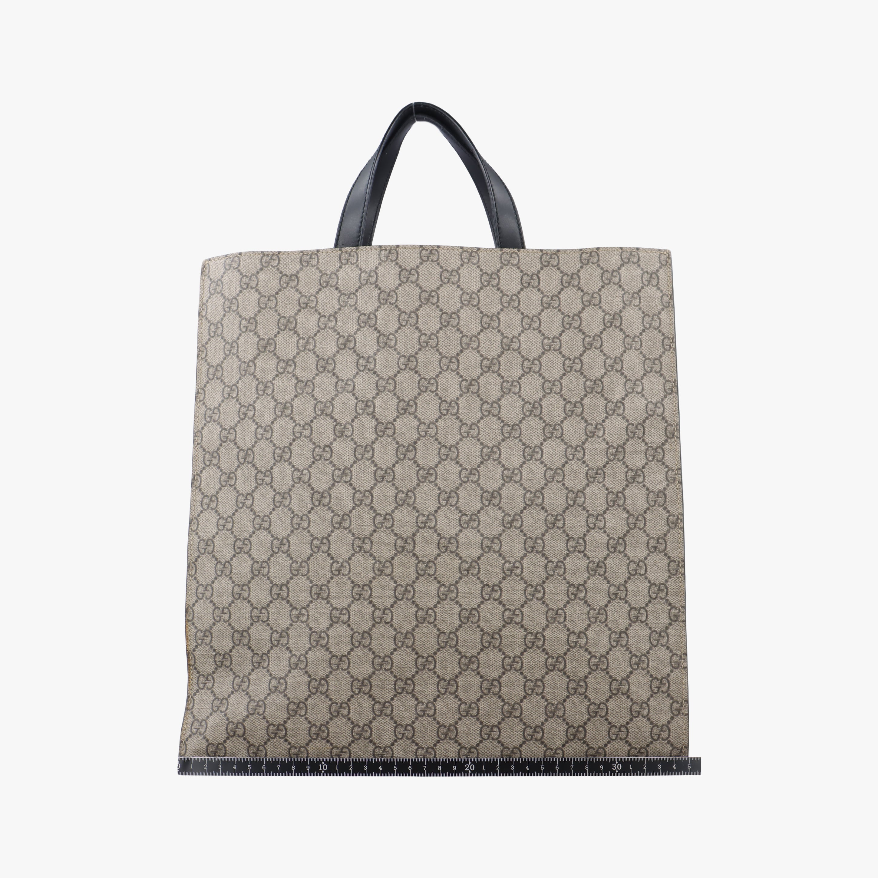 Pre-owned Gucci GG Plus GG Supreme Brown PVC coated canvas 456217 shoulderbag | stylenewstar