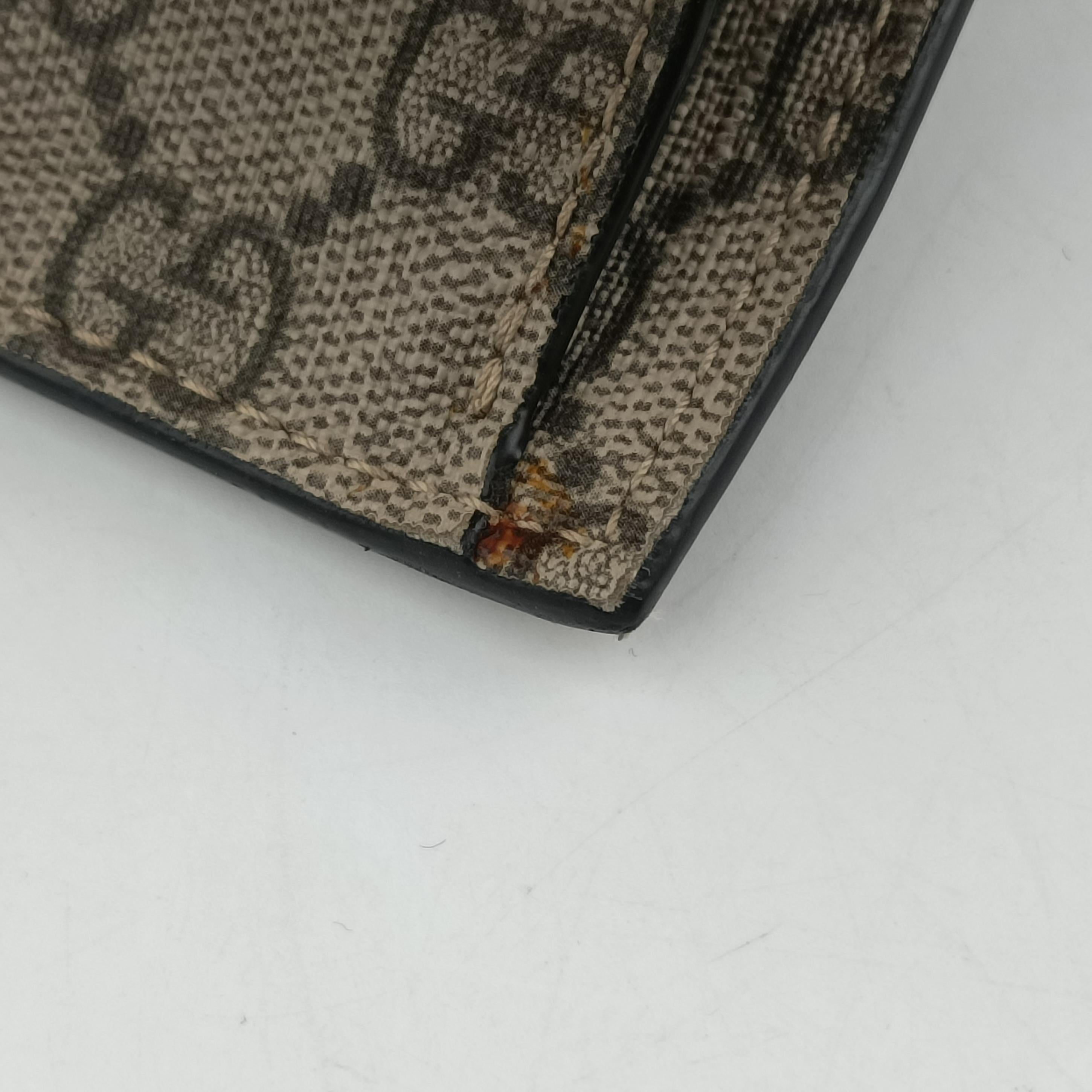 Pre-owned Gucci GG Plus GG Supreme Brown PVC coated canvas 456217 shoulderbag | stylenewstar