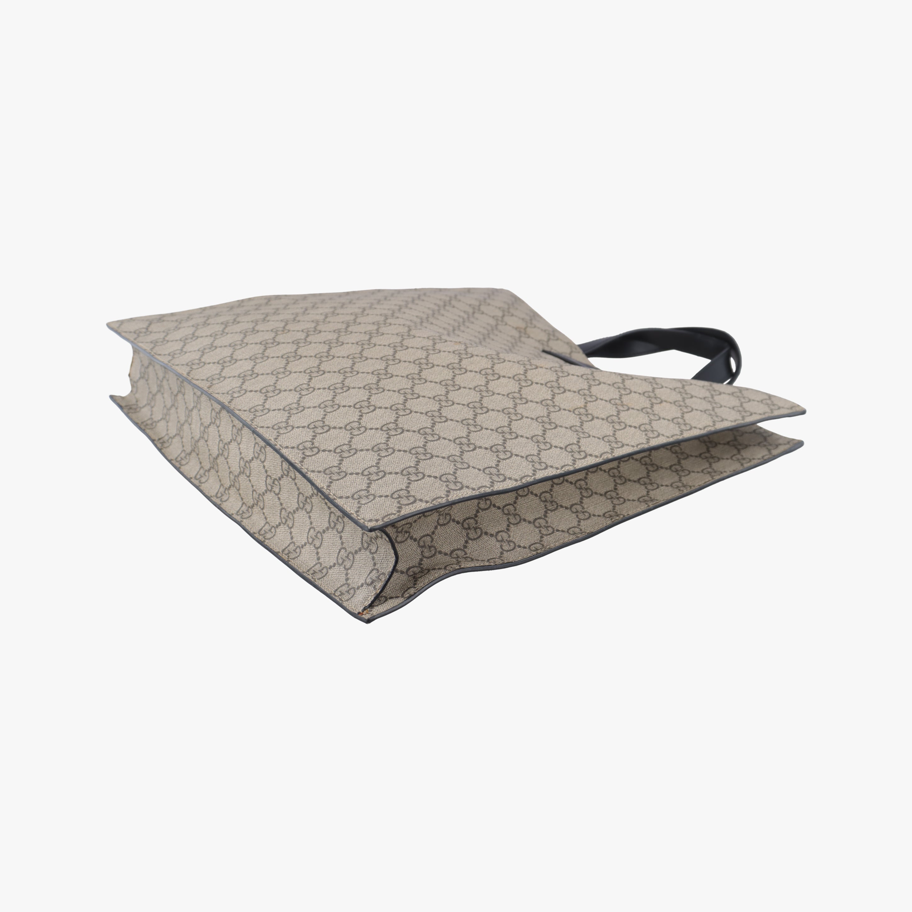 Pre-owned Gucci GG Plus GG Supreme Brown PVC coated canvas 456217 shoulderbag | stylenewstar