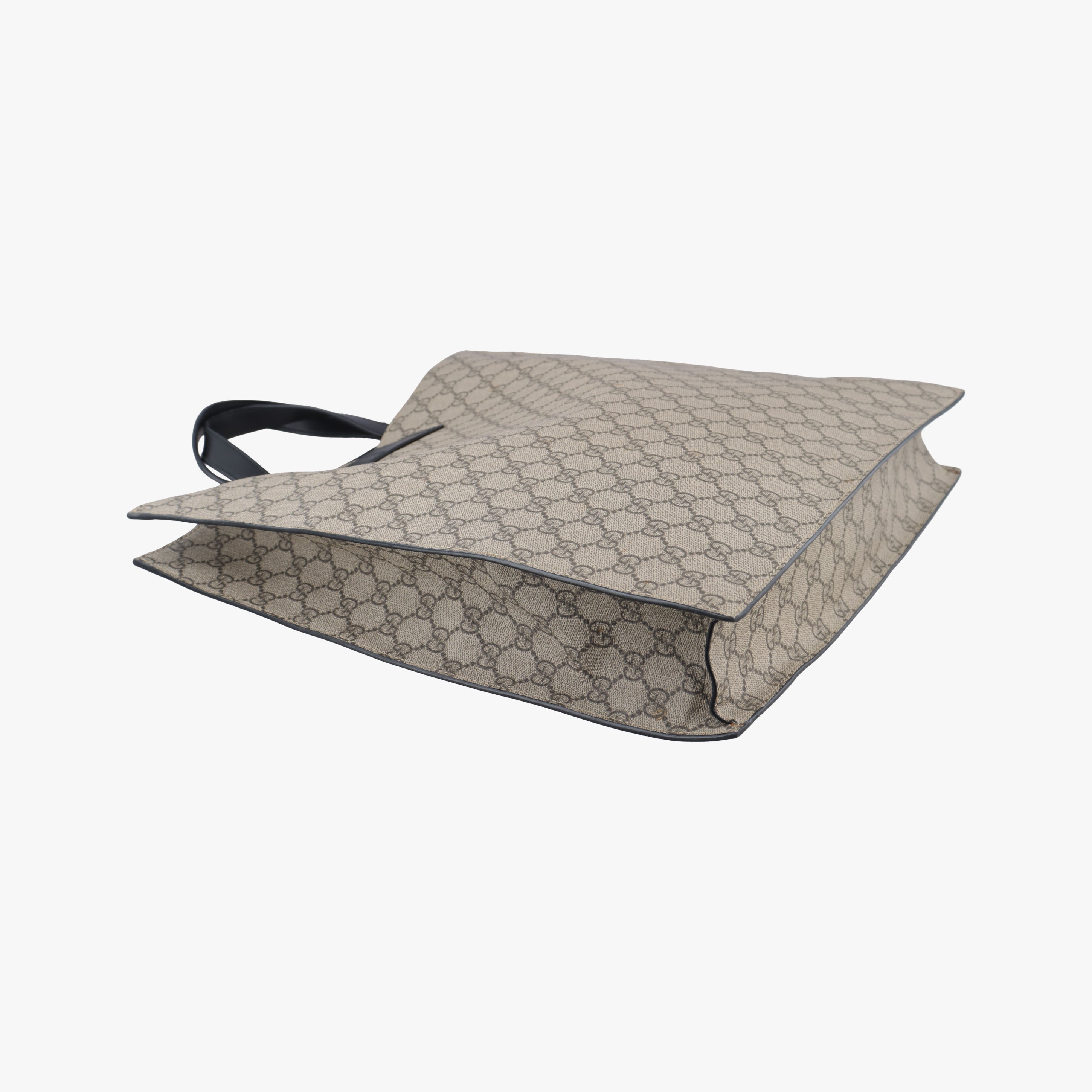 Pre-owned Gucci GG Plus GG Supreme Brown PVC coated canvas 456217 shoulderbag | stylenewstar