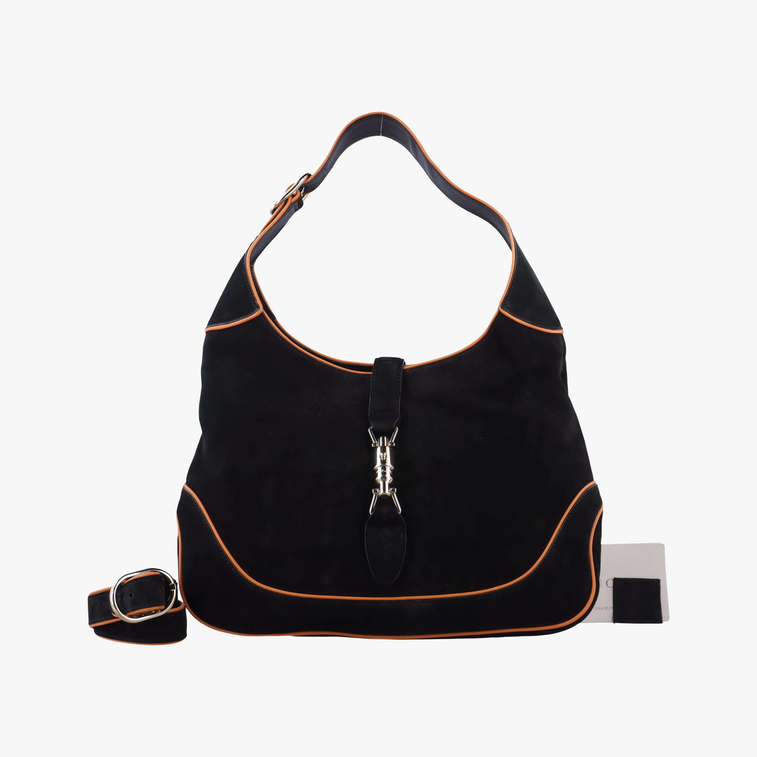 Secondhand Gucci New Jackie Black Suede 277520 shoulderbag | stylenewstar