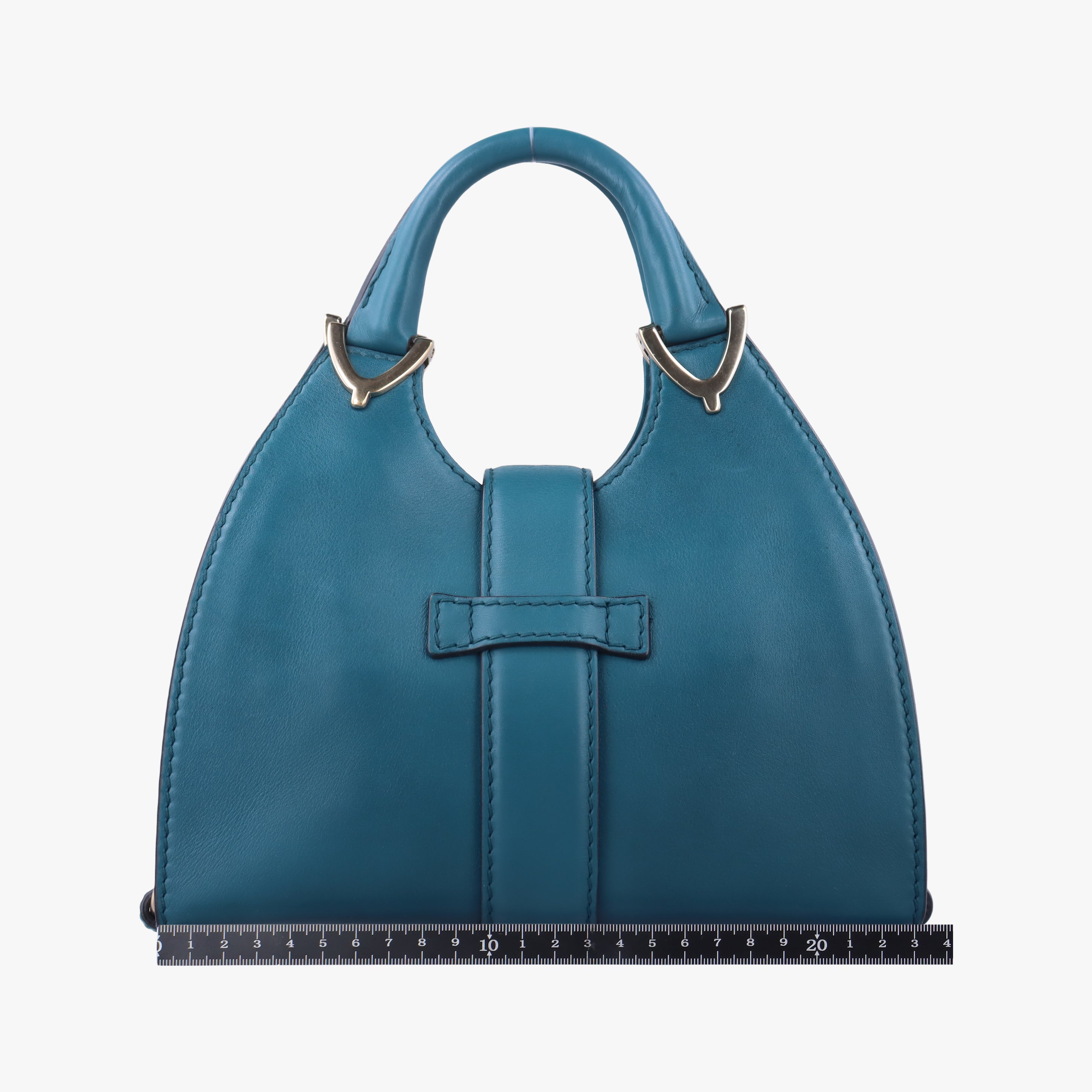 Pre-owned Gucci Stirrup Blue Leather 277515 shoulderbag | stylenewstar
