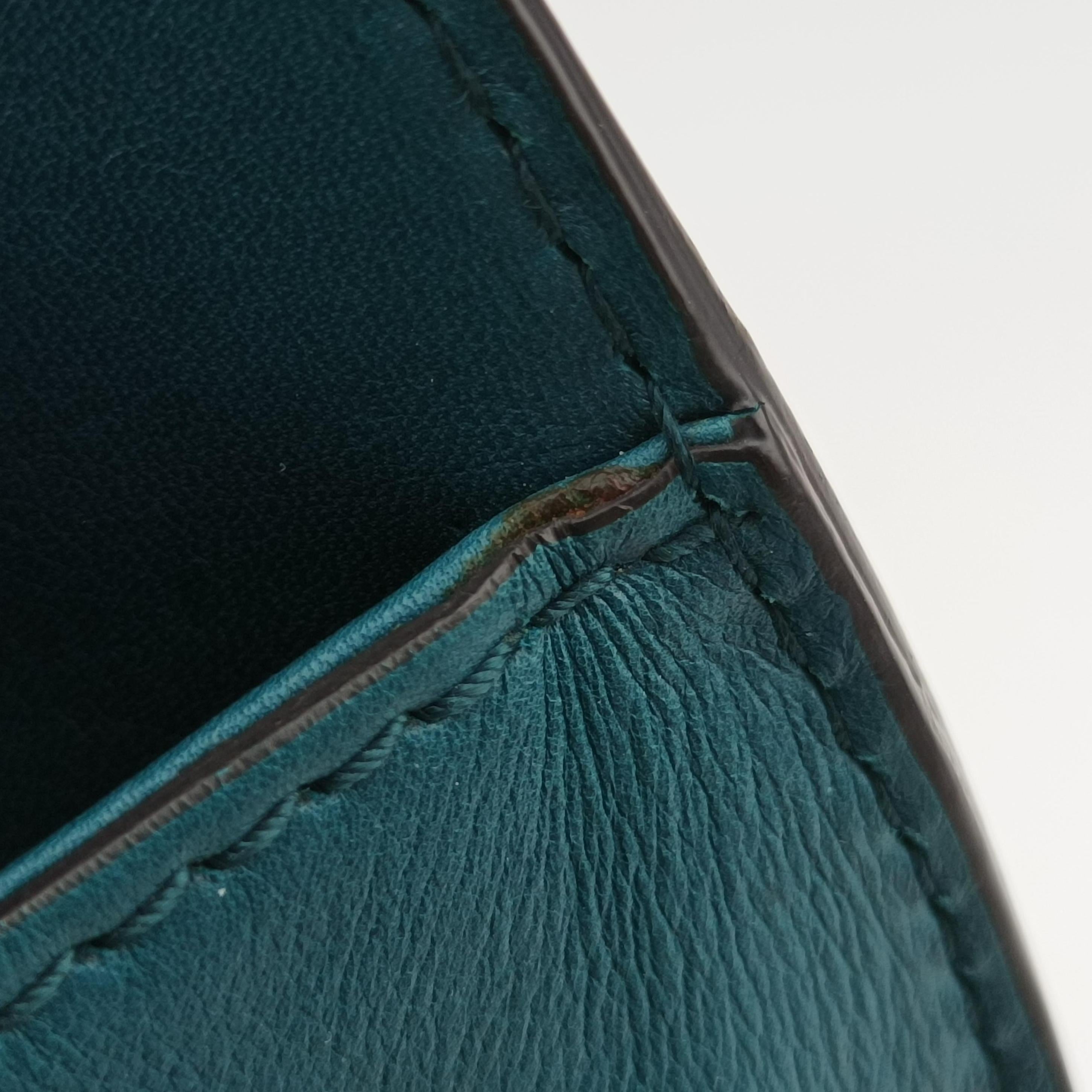 Pre-owned Gucci Stirrup Blue Leather 277515 shoulderbag | stylenewstar