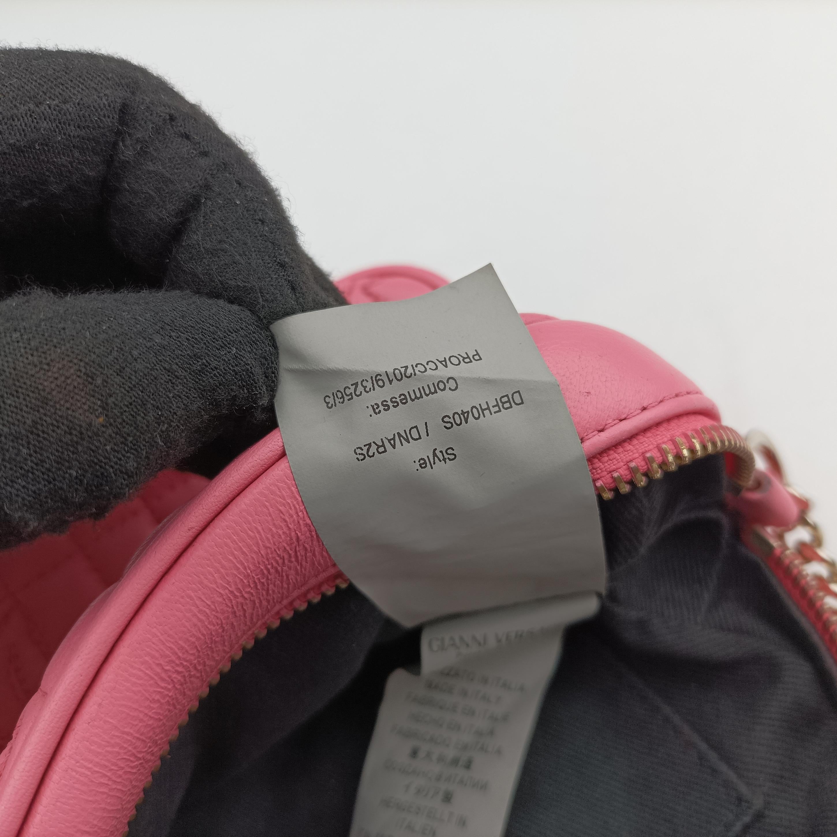 Pre-owned VERSACE Medusa Pink leather  shoulderbag | stylenewstar