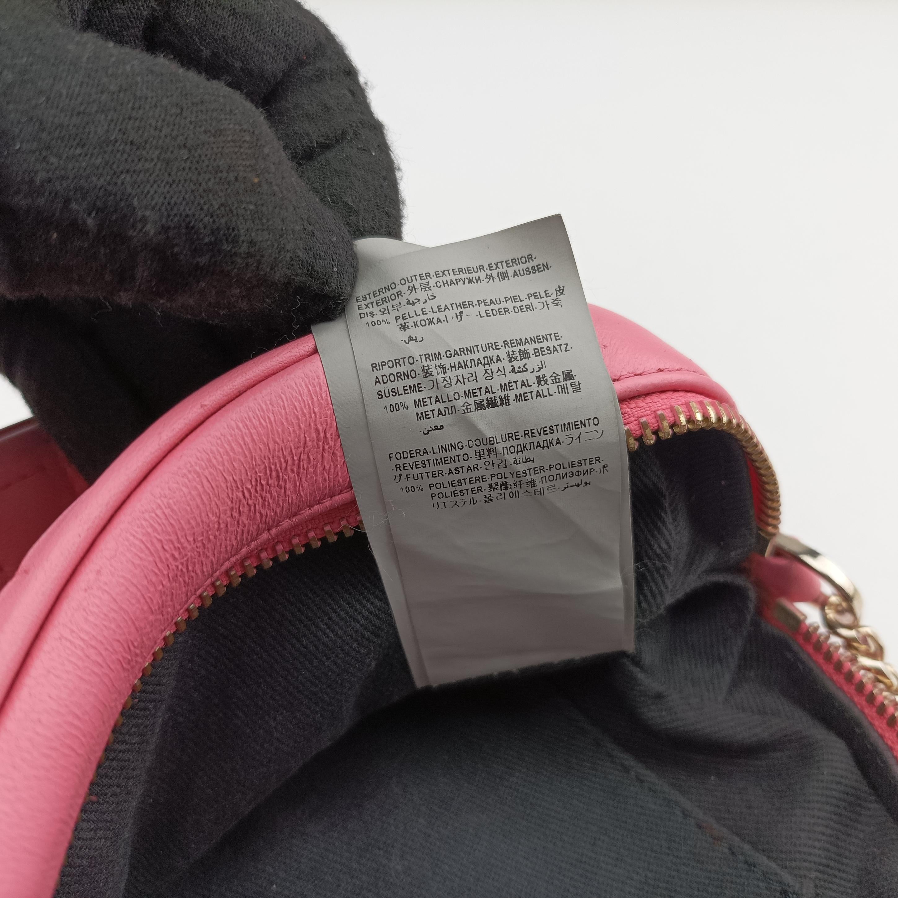 Pre-owned VERSACE Medusa Pink leather  shoulderbag | stylenewstar