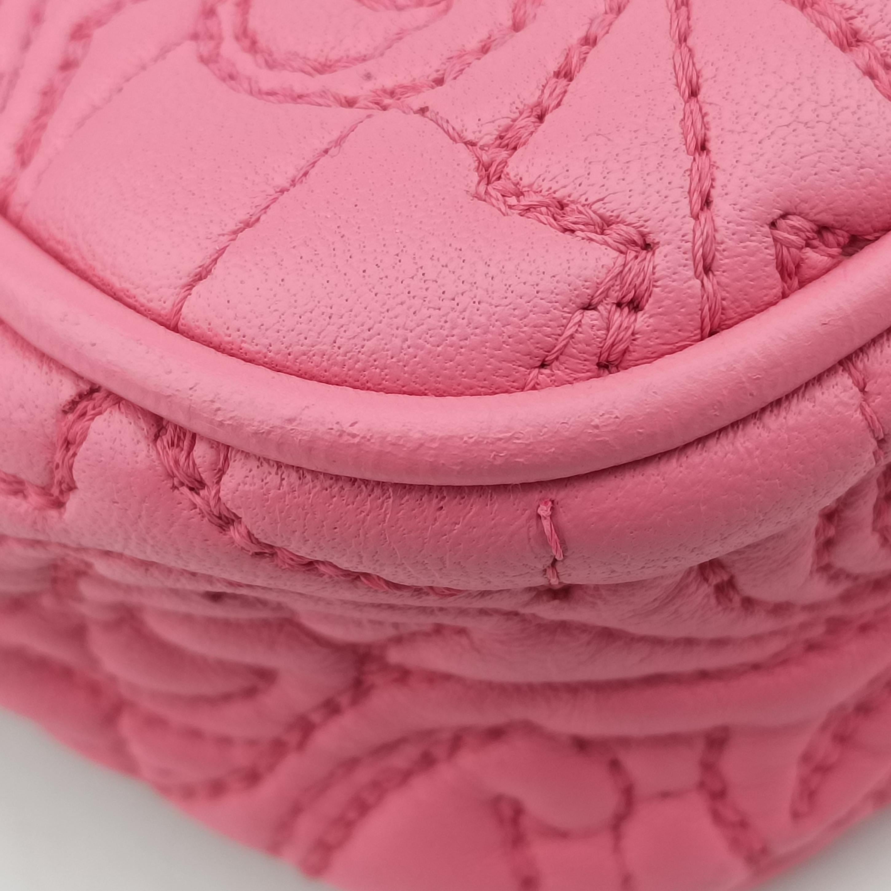 Pre-owned VERSACE Medusa Pink leather  shoulderbag | stylenewstar