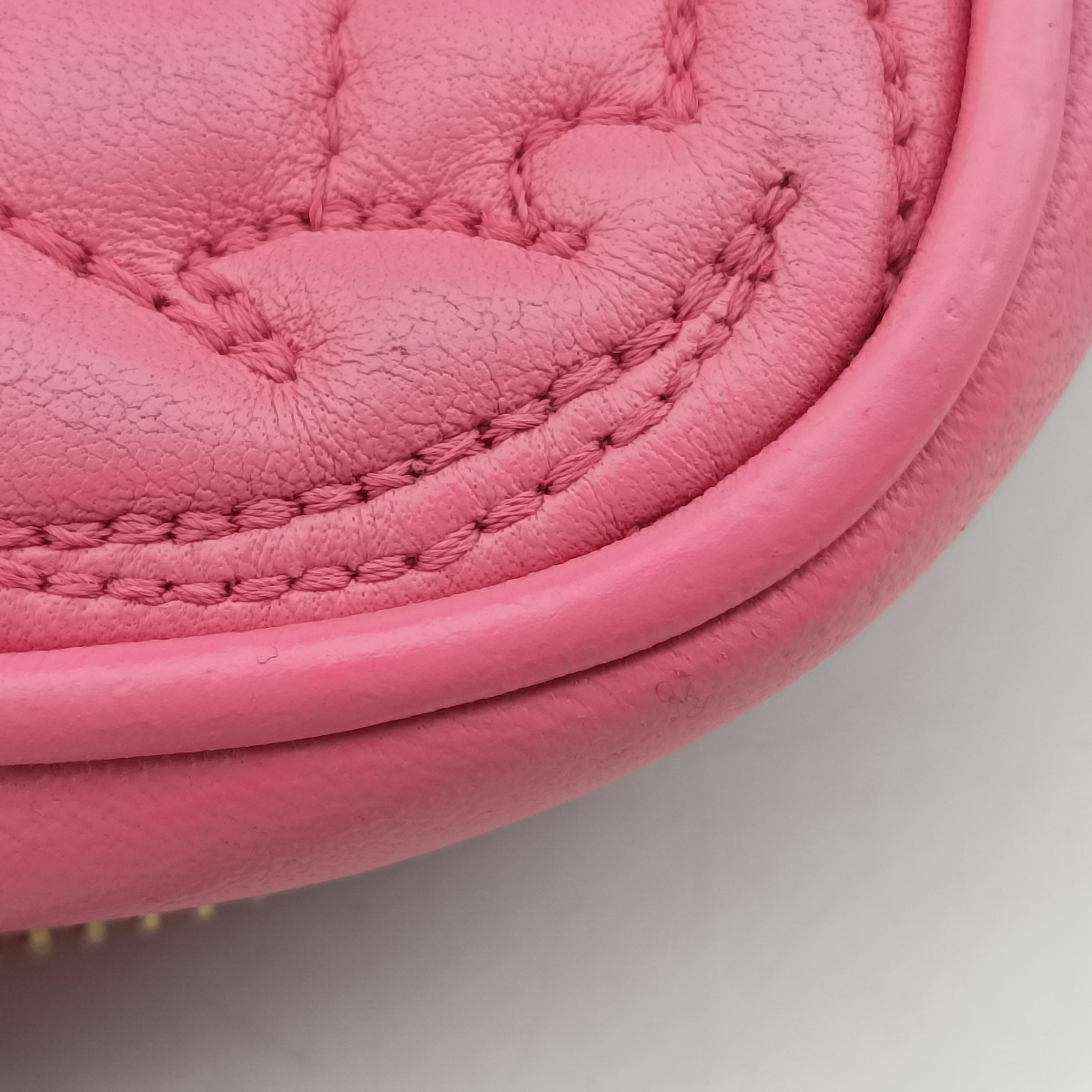 Pre-owned VERSACE Medusa Pink leather  shoulderbag | stylenewstar