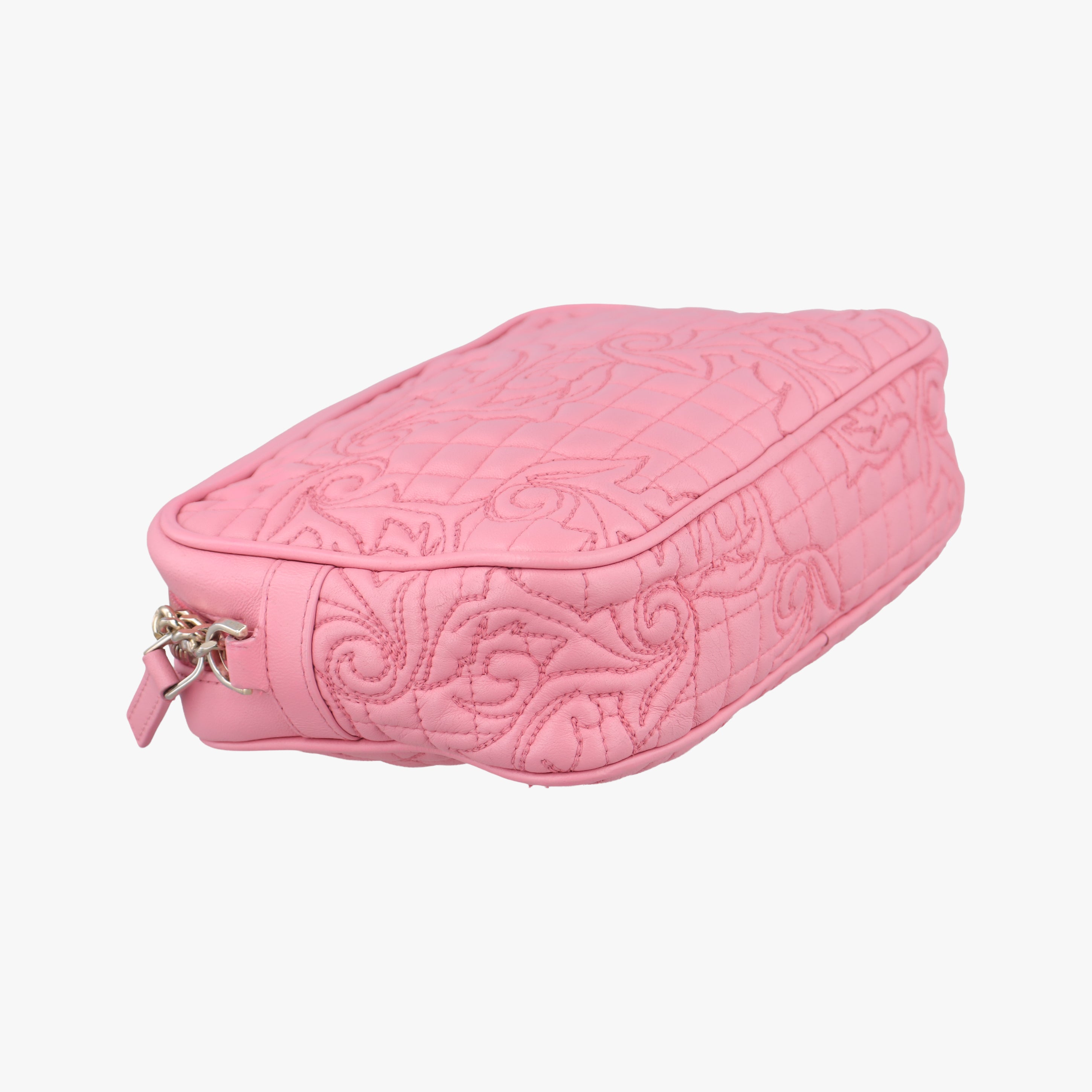 Pre-owned VERSACE Medusa Pink leather  shoulderbag | stylenewstar