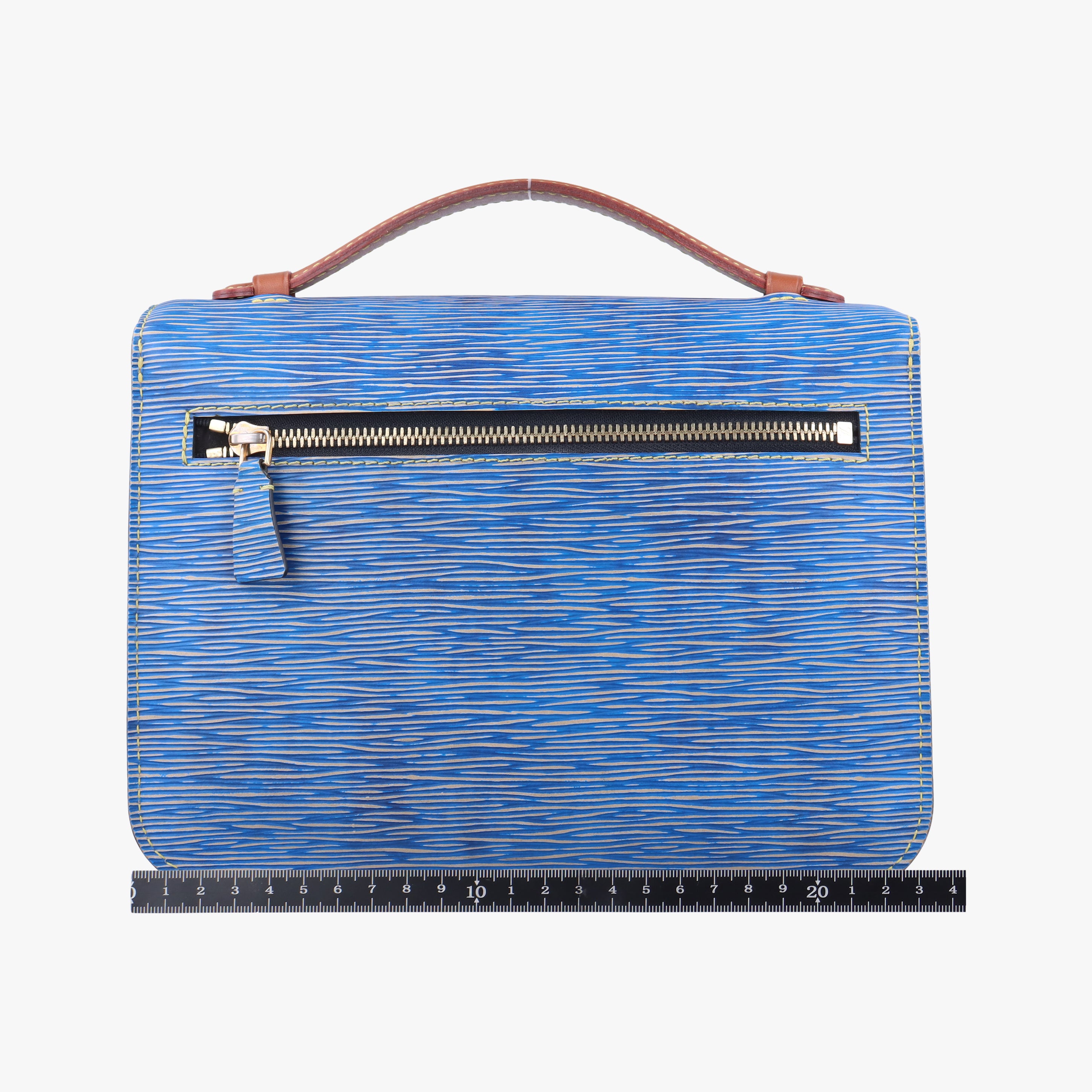 Pre-owned Louis Vuitton Pochette Metis MM brown×Denim Blue Monogram Reverse×Epi M52904 shoulderbag | stylenewstar