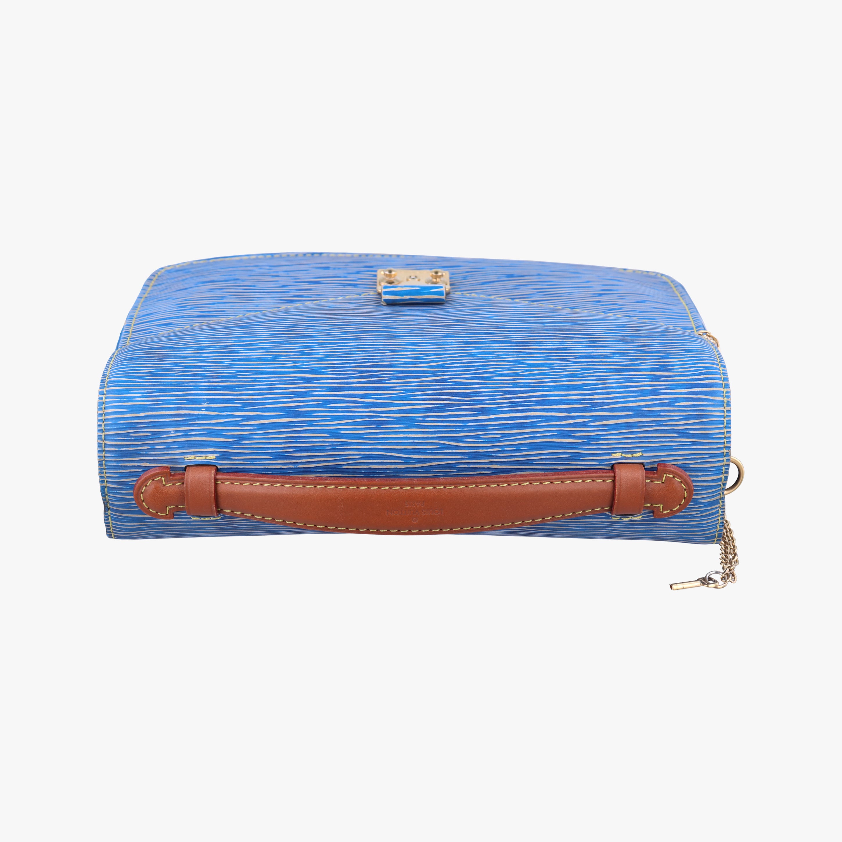 Pre-owned Louis Vuitton Pochette Metis MM brown×Denim Blue Monogram Reverse×Epi M52904 shoulderbag | stylenewstar