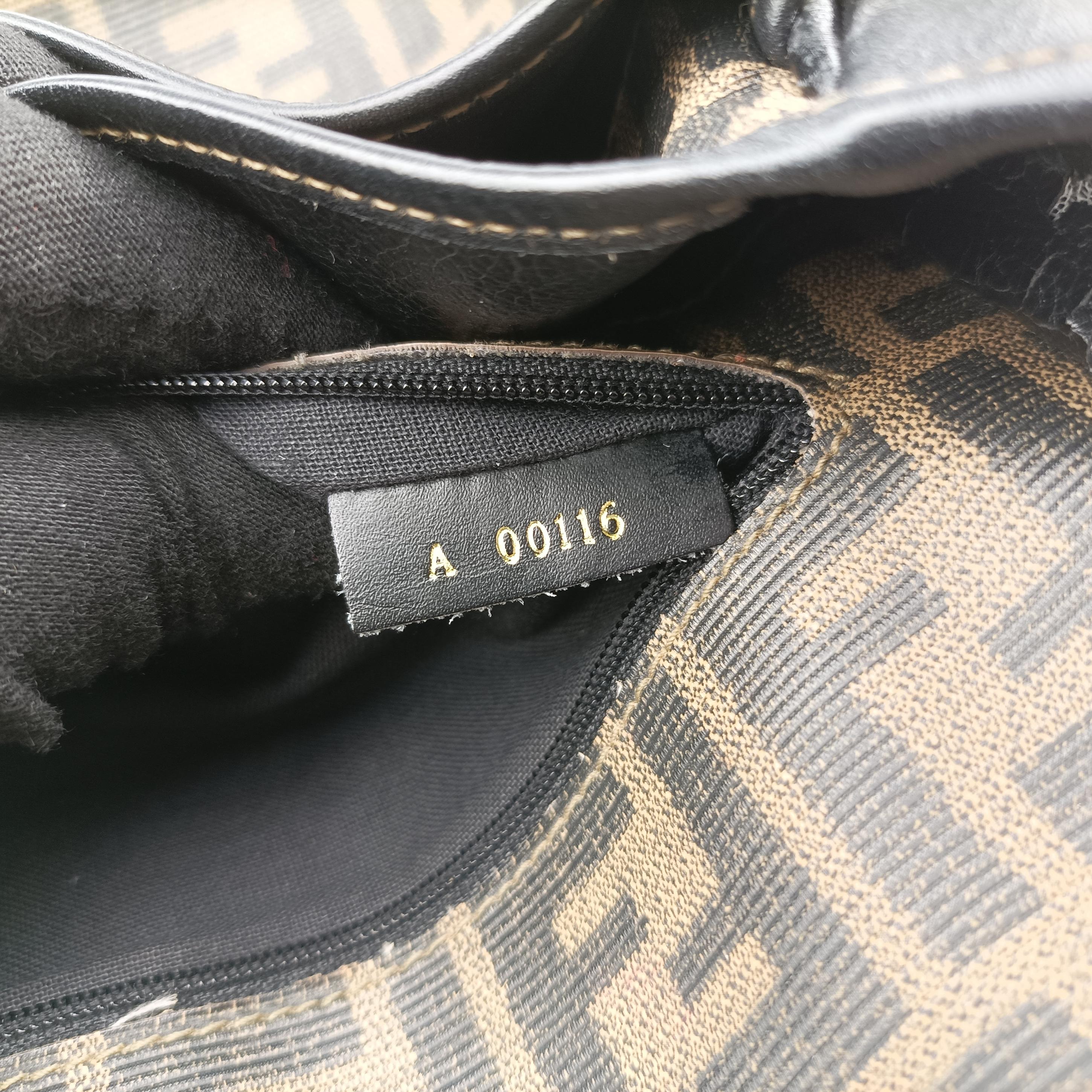 Secondhand Fendi Zucca Brown PVC coated canvas  shoulderbag | stylenewstar