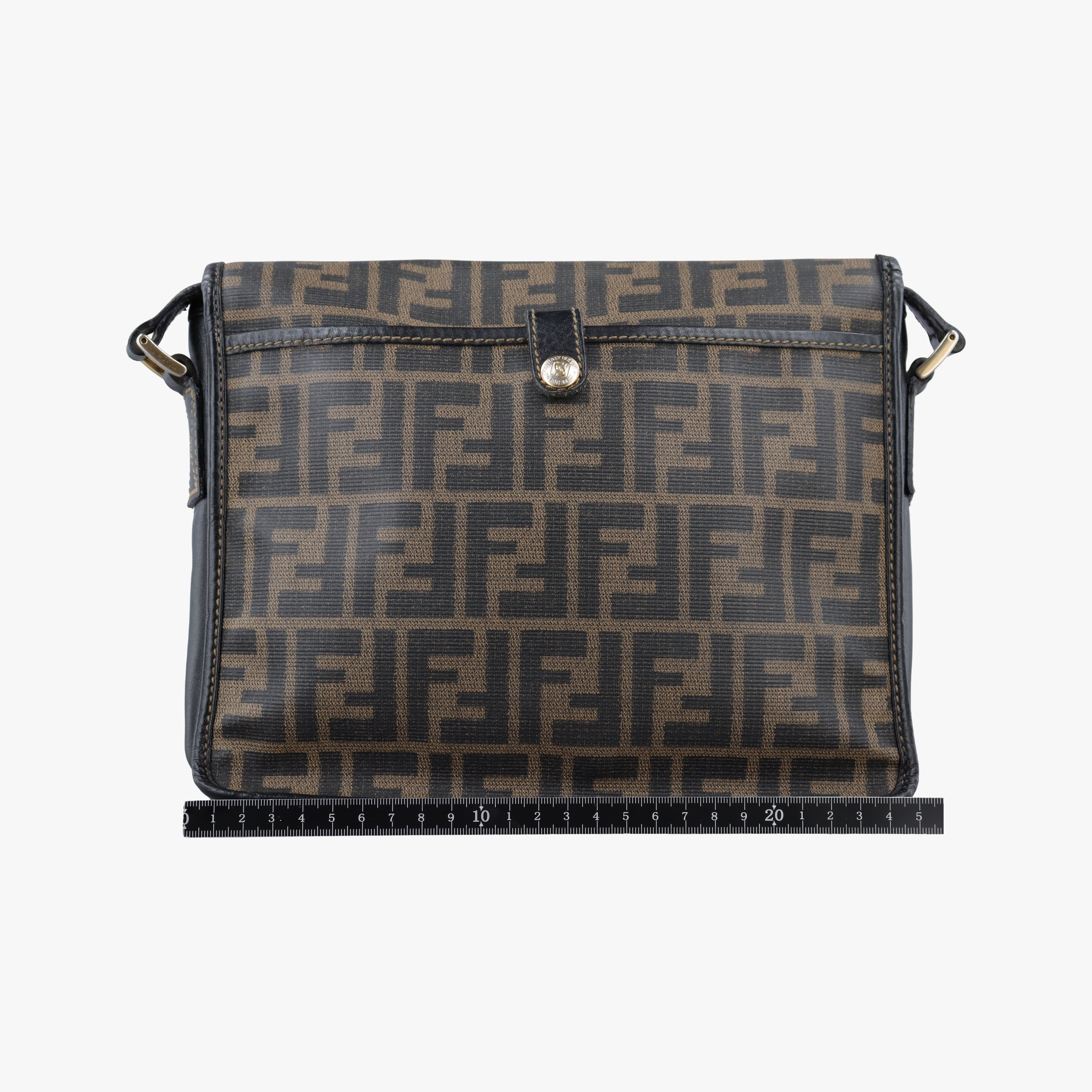 Secondhand Fendi Zucca Brown PVC coated canvas  shoulderbag | stylenewstar