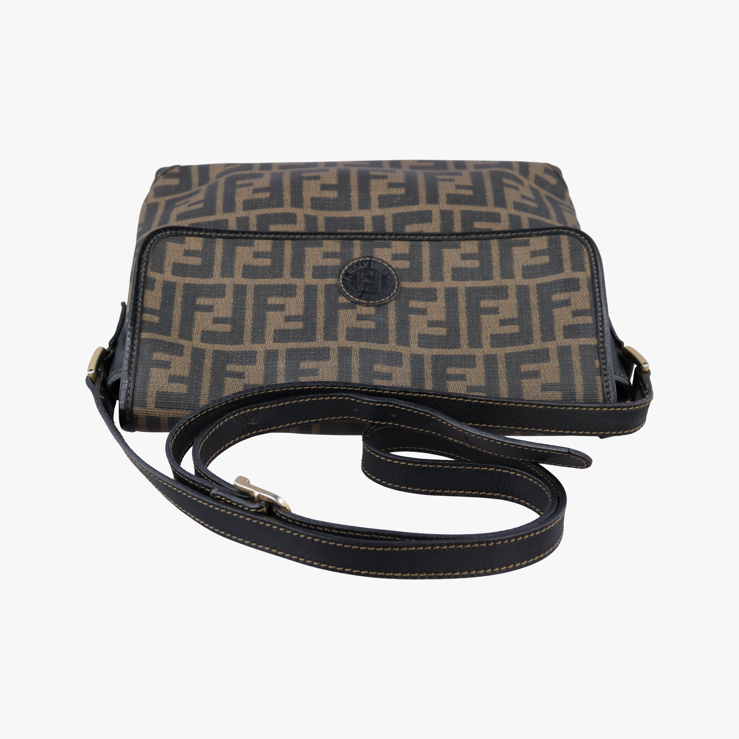 Secondhand Fendi Zucca Brown PVC coated canvas  shoulderbag | stylenewstar