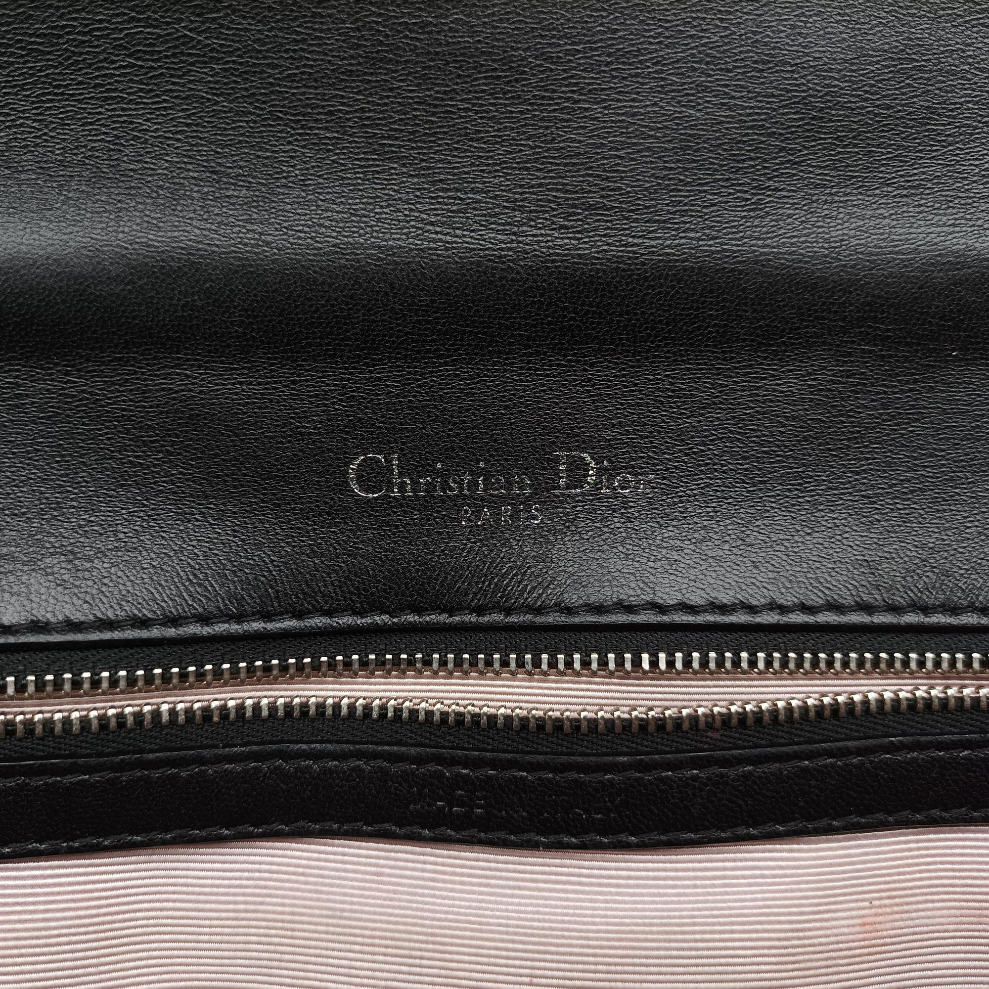Pre-owned Christian Dior Diorama Black patent  shoulderbag | stylenewstar