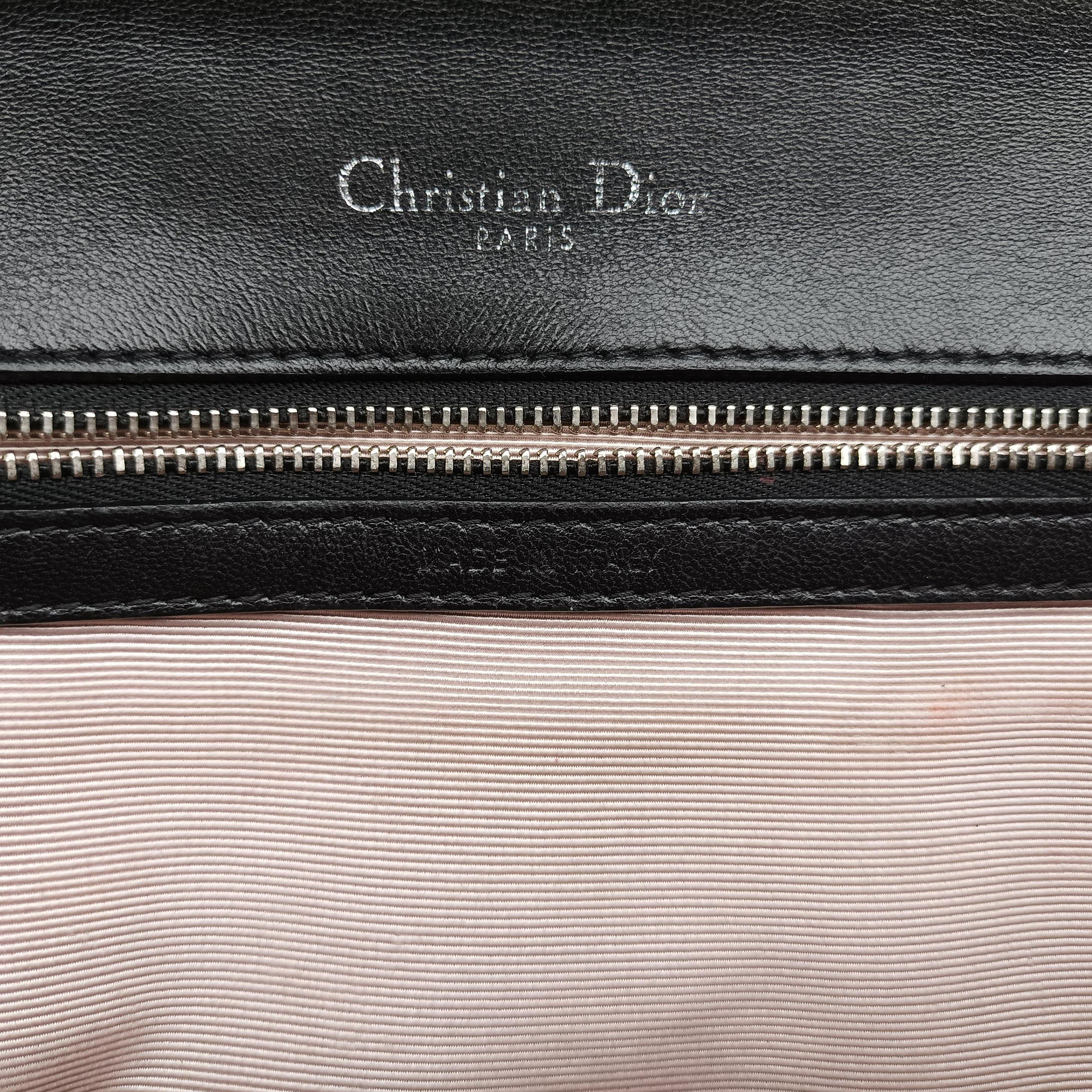 Pre-owned Christian Dior Diorama Black patent  shoulderbag | stylenewstar
