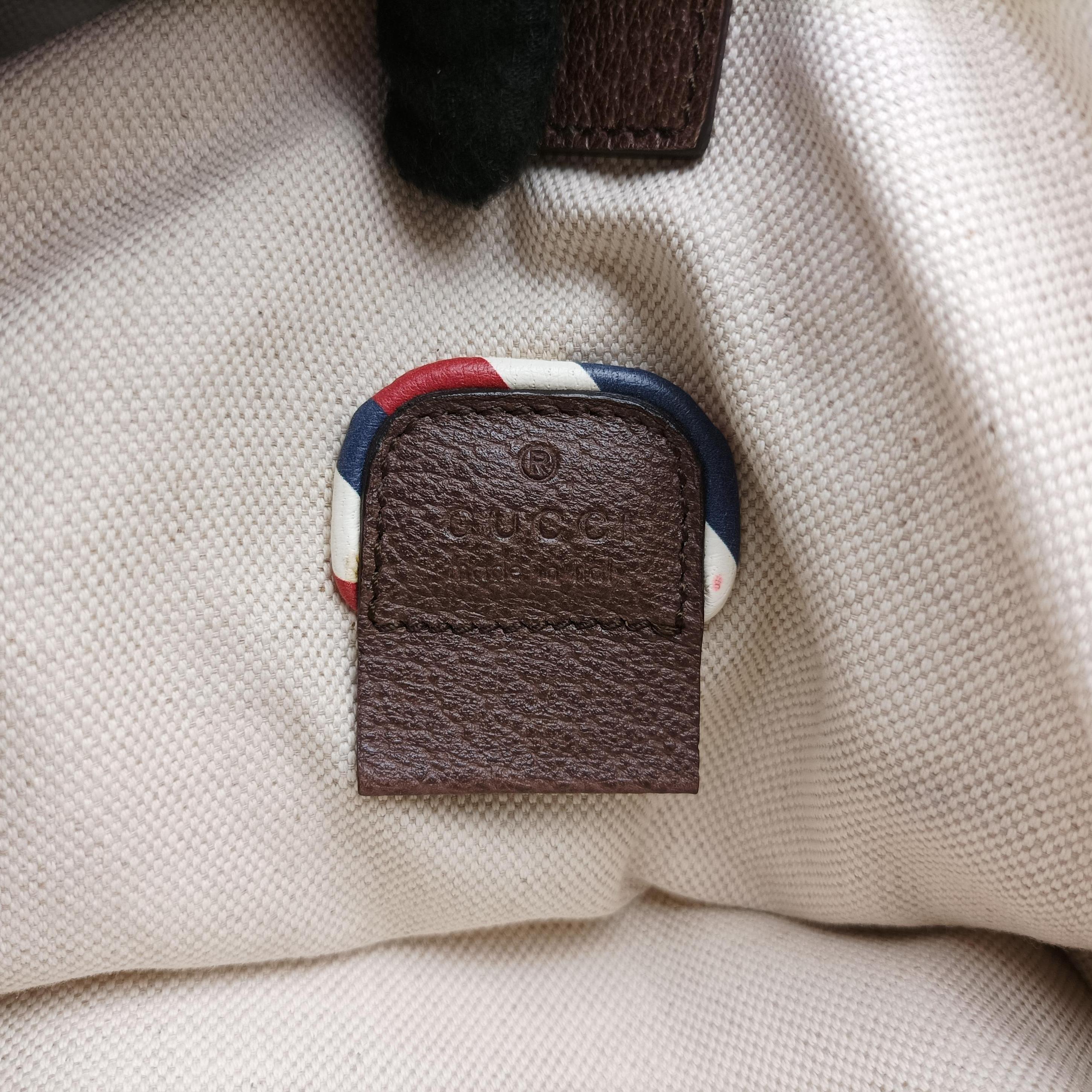 Vintage Gucci Soft GG Supreme Brown×multicolor PVC coated canvas 473869 backpack/rucksack | stylenewstar