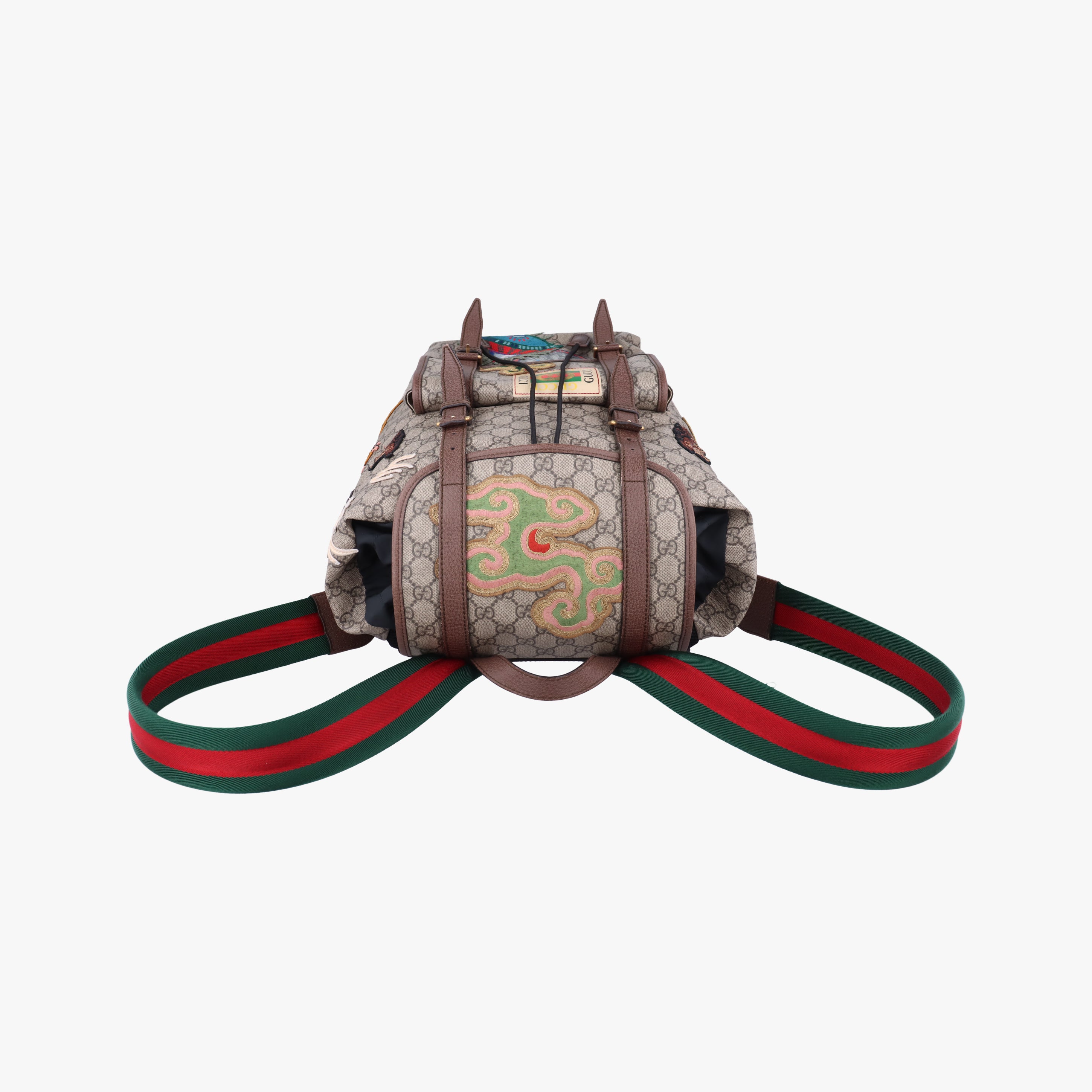 Vintage Gucci Soft GG Supreme Brown×multicolor PVC coated canvas 473869 backpack/rucksack | stylenewstar