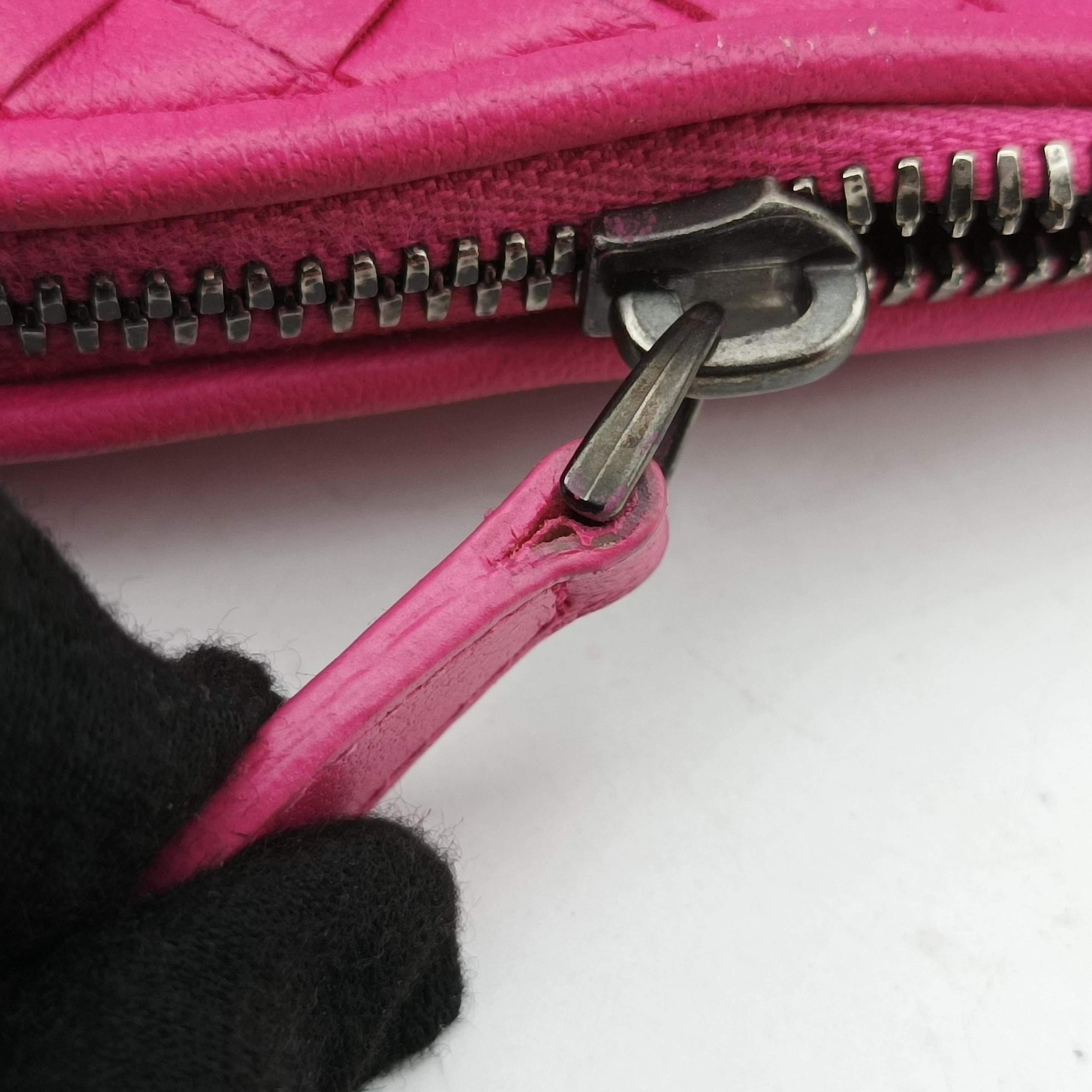 Pre-owned Bottega Veneta NODINI Intrecciato Rose lambskin  shoulderbag | stylenewstar