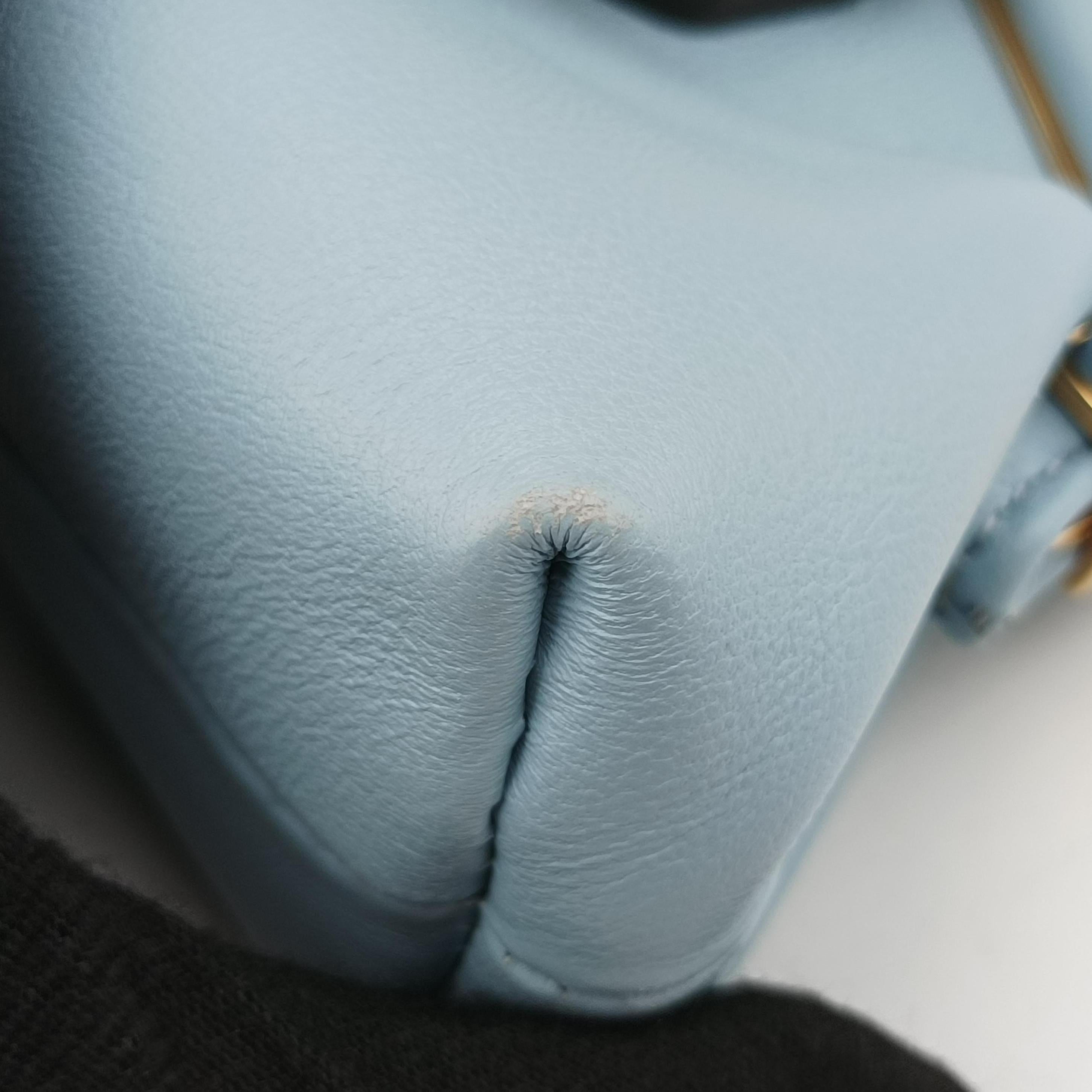 Secondhand Fendi Nano First Blue Leather 7AS051 shoulderbag | stylenewstar