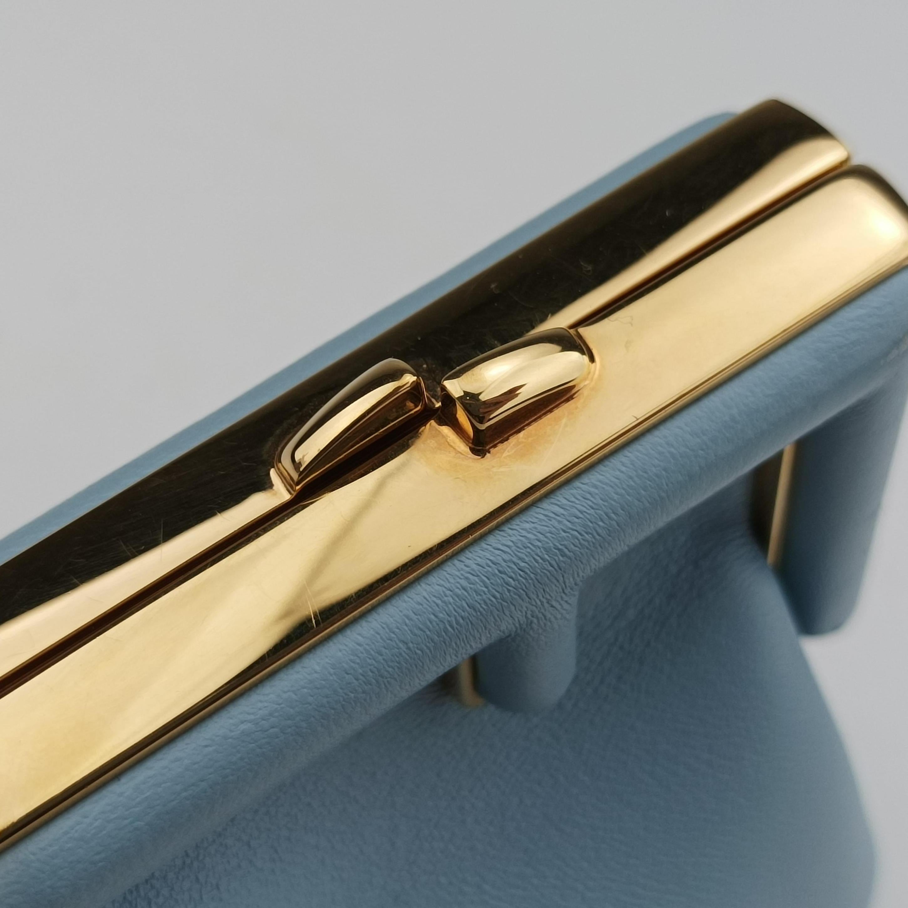 Secondhand Fendi Nano First Blue Leather 7AS051 shoulderbag | stylenewstar