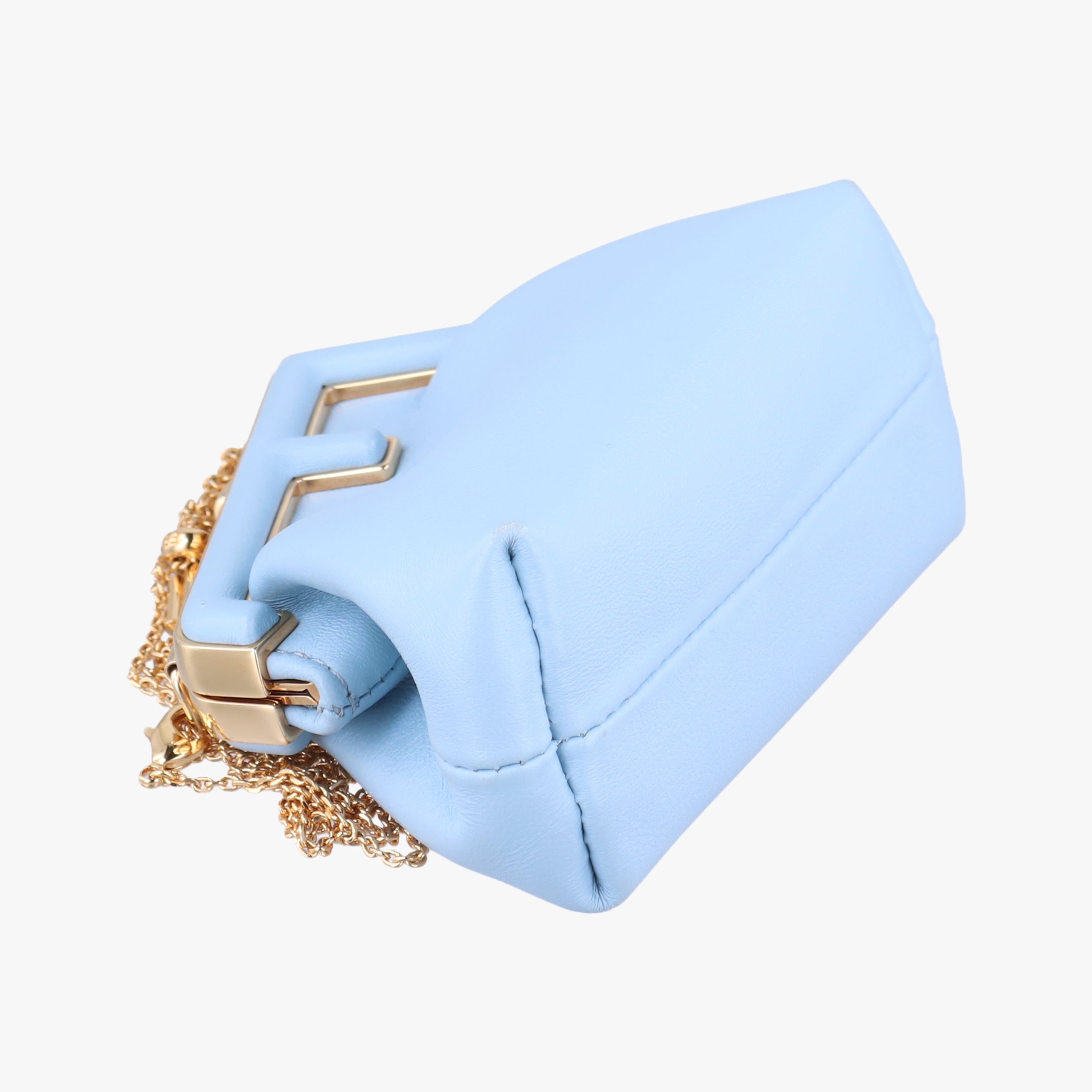 Secondhand Fendi Nano First Blue Leather 7AS051 shoulderbag | stylenewstar