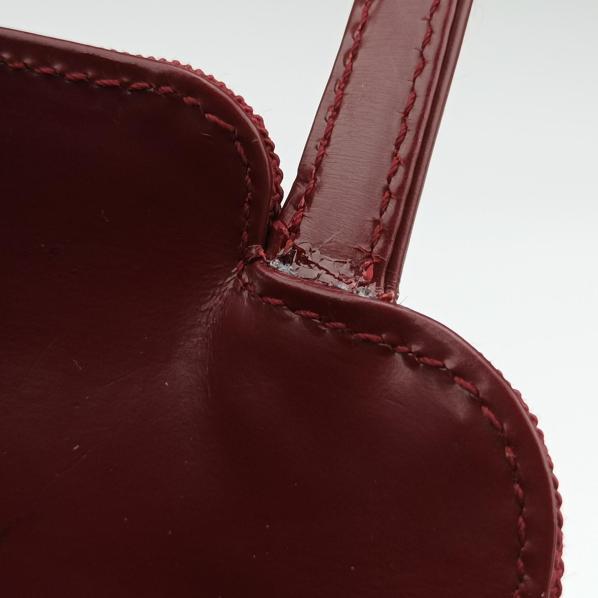 Vintage Gucci Square G Burgundy canvas 000 08 handbag | stylenewstar