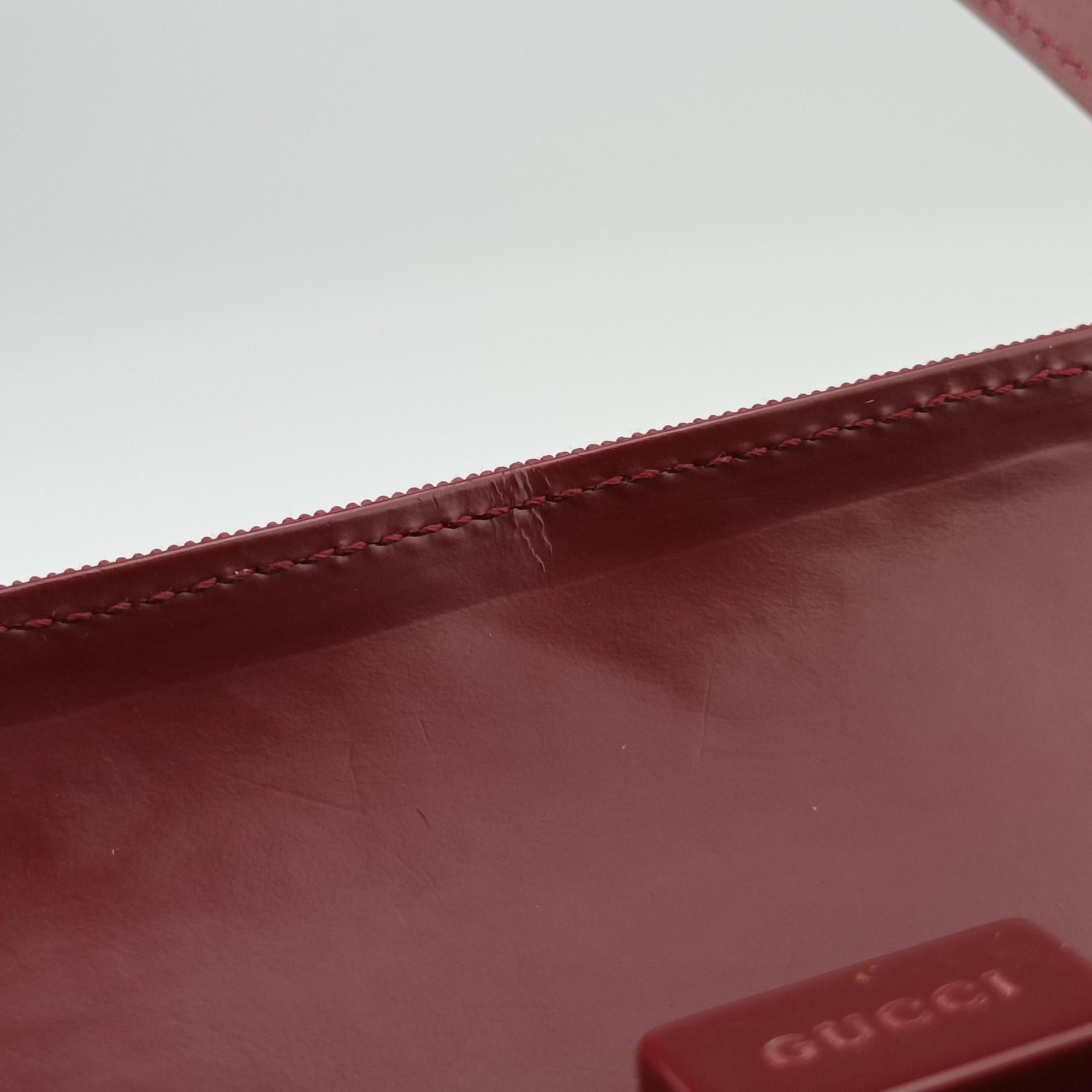 Vintage Gucci Square G Burgundy canvas 000 08 handbag | stylenewstar