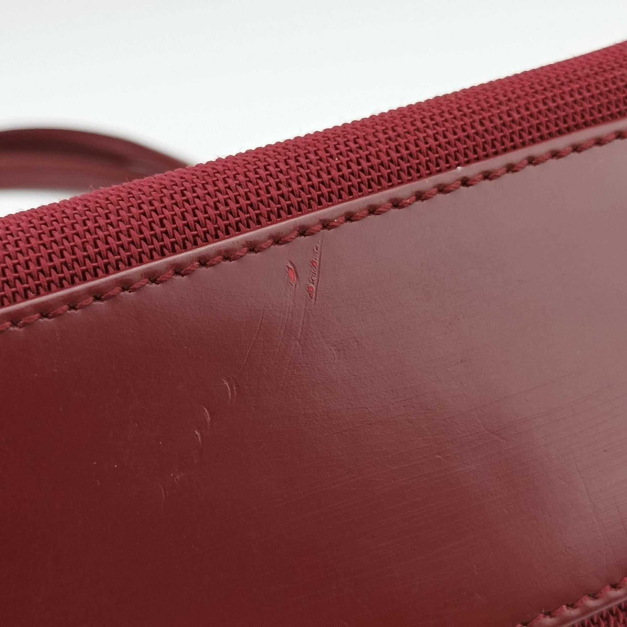 Vintage Gucci Square G Burgundy canvas 000 08 handbag | stylenewstar