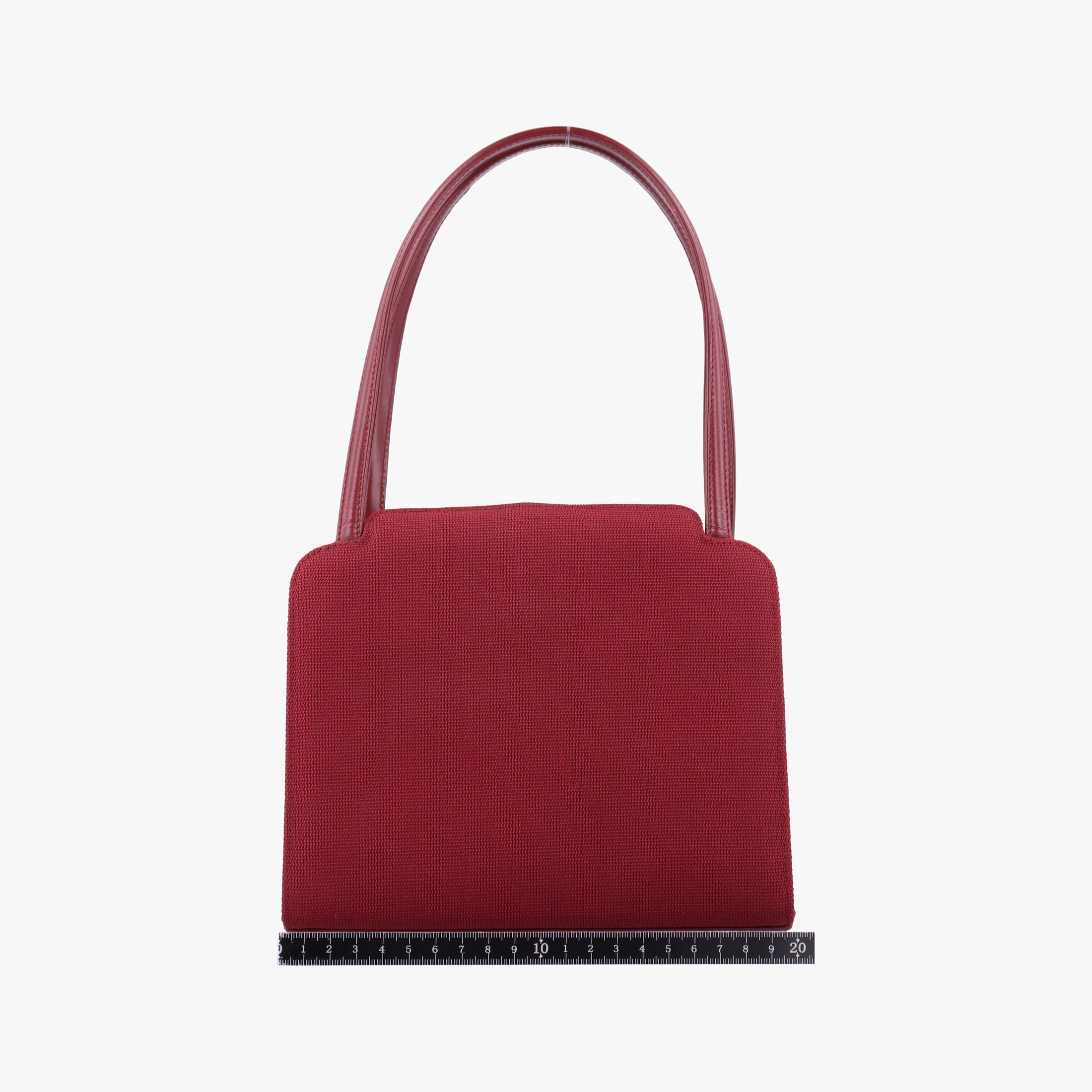 Vintage Gucci Square G Burgundy canvas 000 08 handbag | stylenewstar