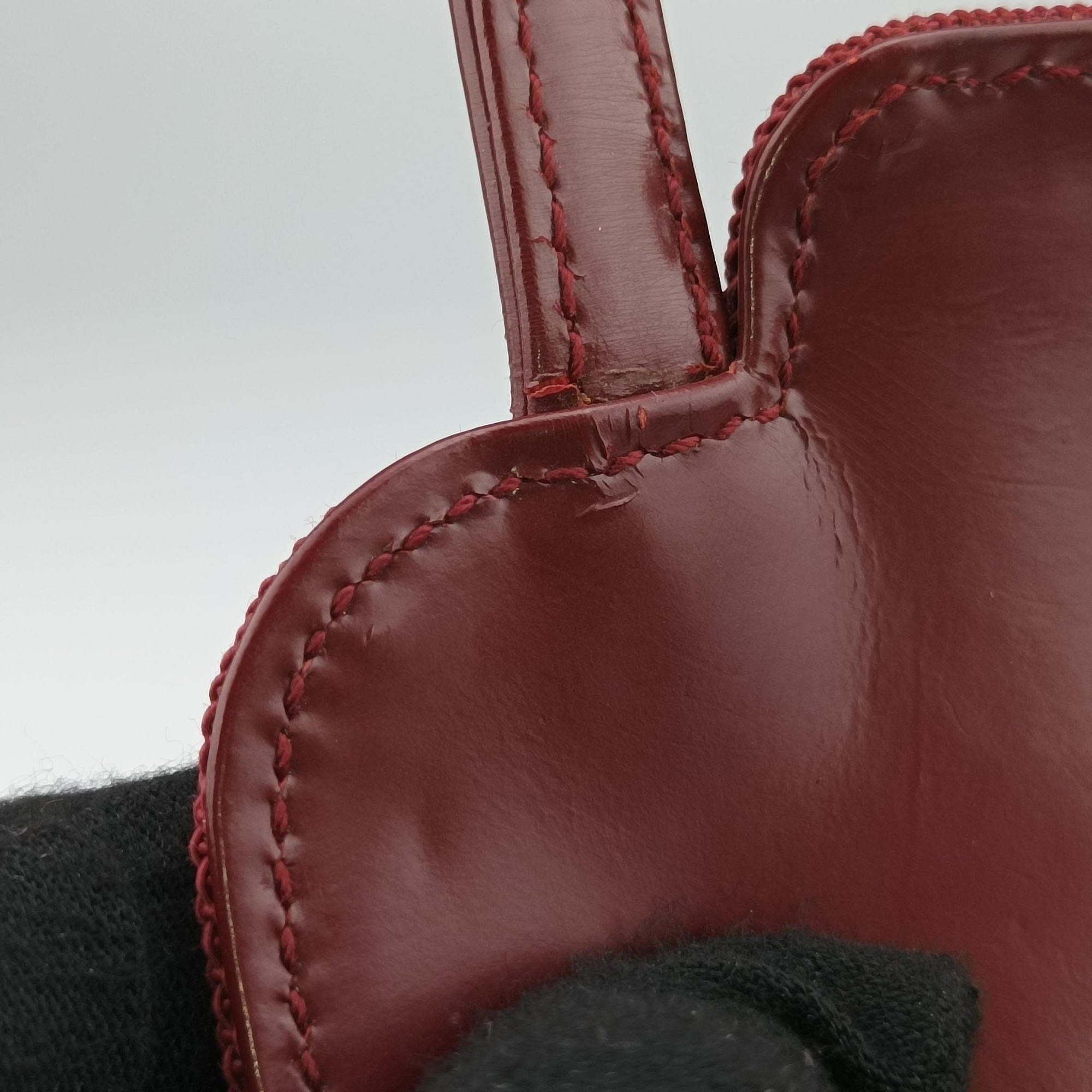 Vintage Gucci Square G Burgundy canvas 000 08 handbag | stylenewstar