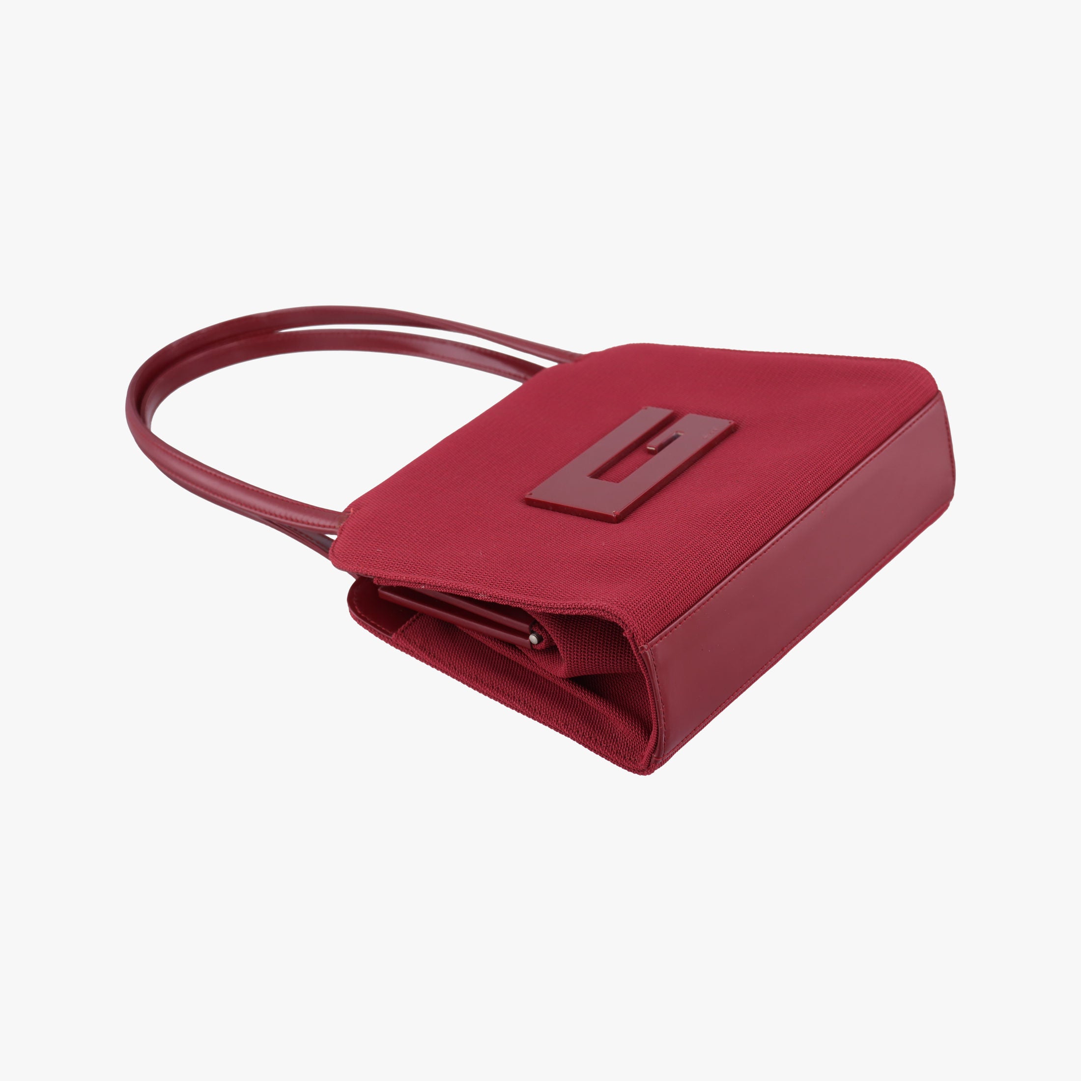 Vintage Gucci Square G Burgundy canvas 000 08 handbag | stylenewstar