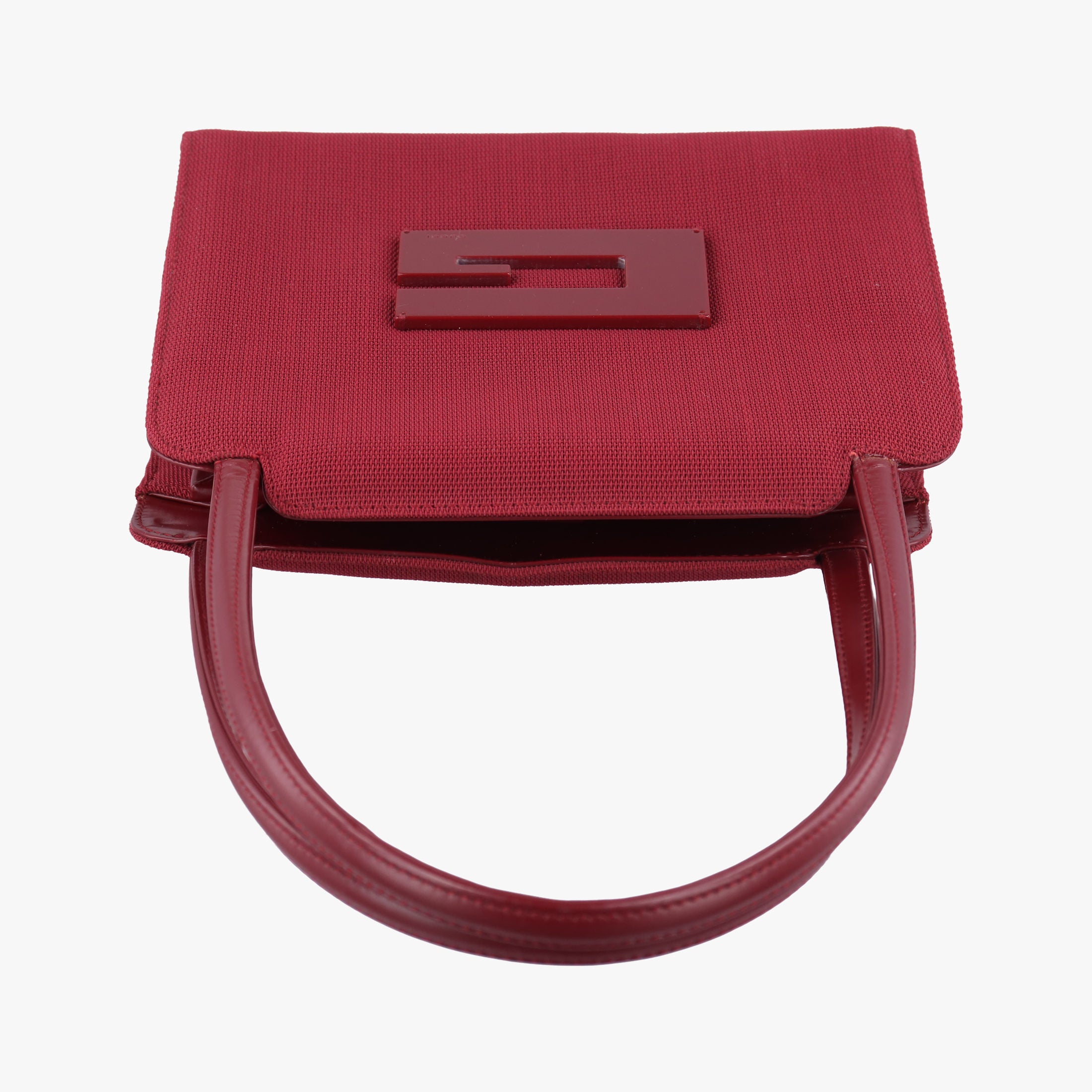 Vintage Gucci Square G Burgundy canvas 000 08 handbag | stylenewstar