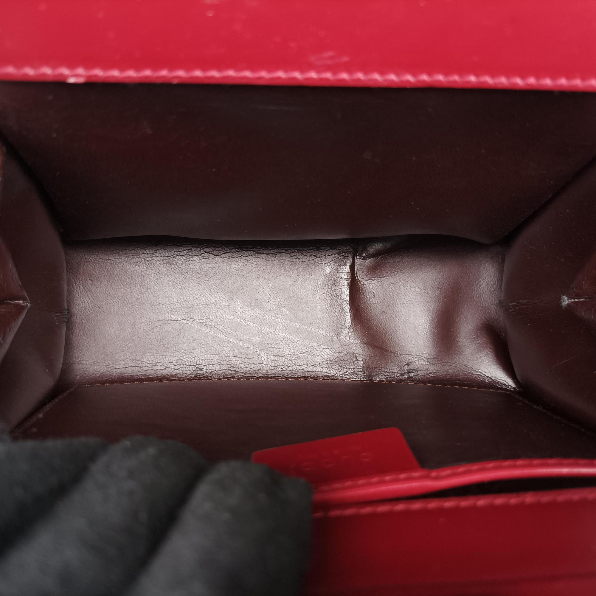 Vintage Gucci Square G Burgundy canvas 000 08 handbag | stylenewstar