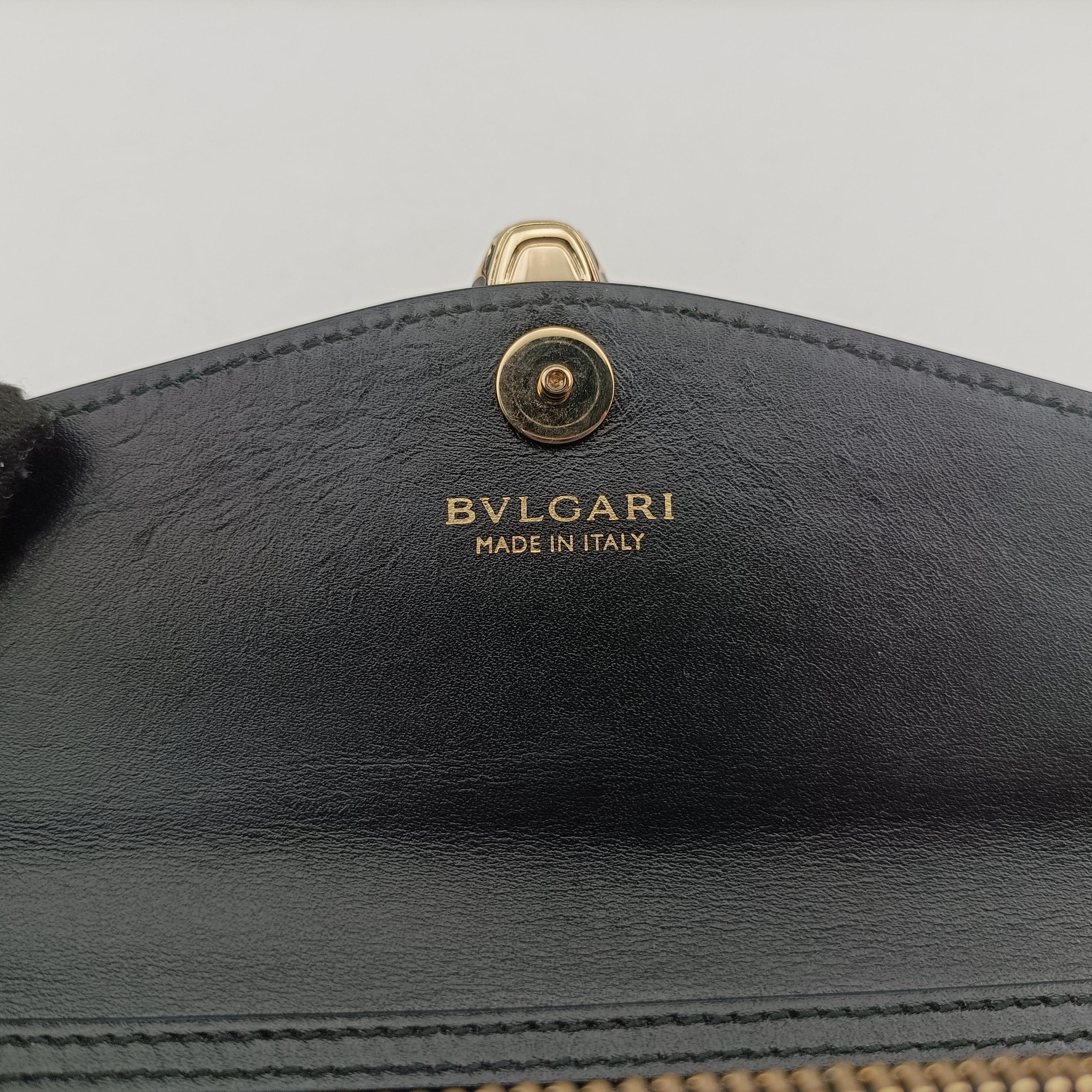 Pre-owned Bvlgari SERPENTI FOREVER Golden Patent  shoulderbag | stylenewstar