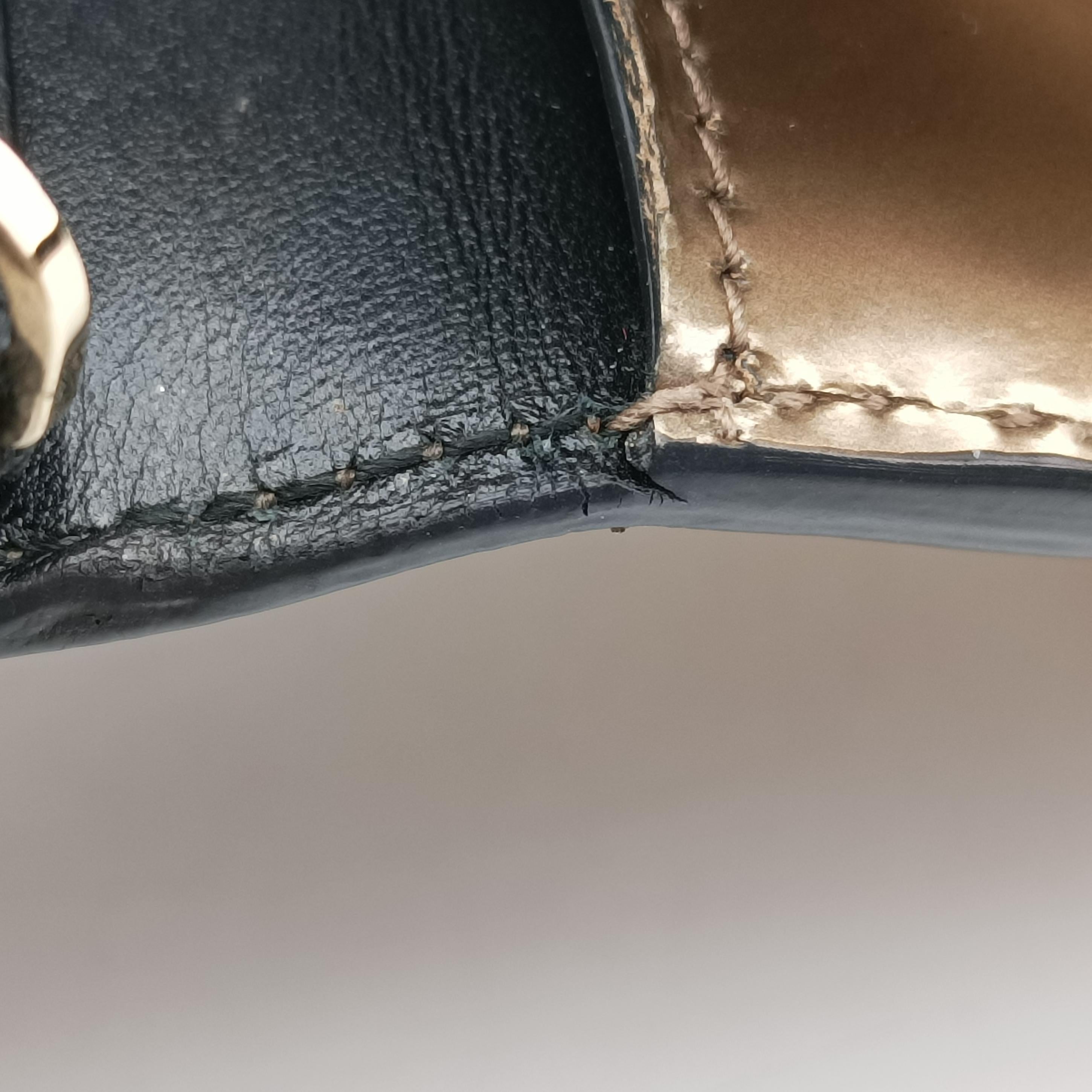 Pre-owned Bvlgari SERPENTI FOREVER Golden Patent  shoulderbag | stylenewstar