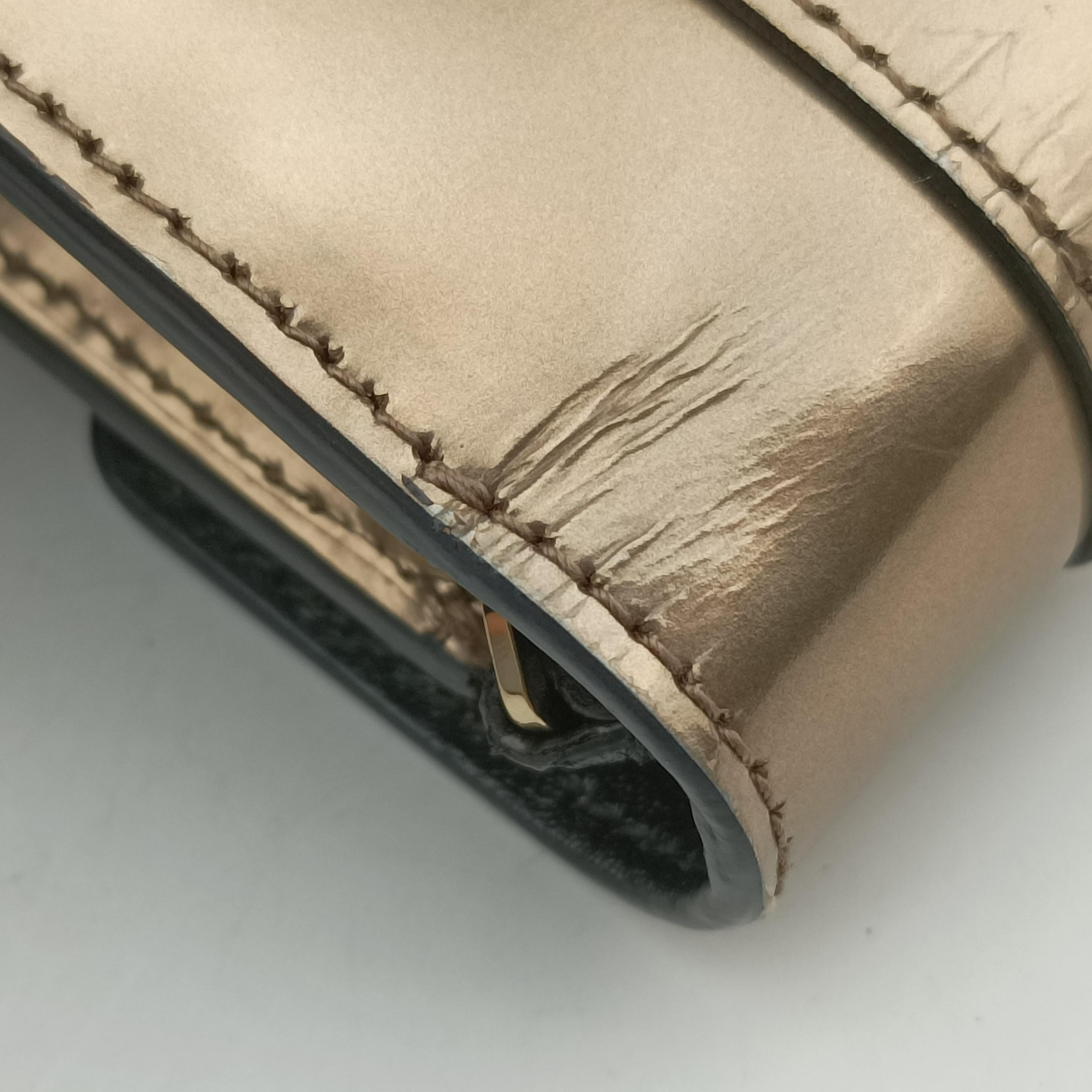 Pre-owned Bvlgari SERPENTI FOREVER Golden Patent  shoulderbag | stylenewstar
