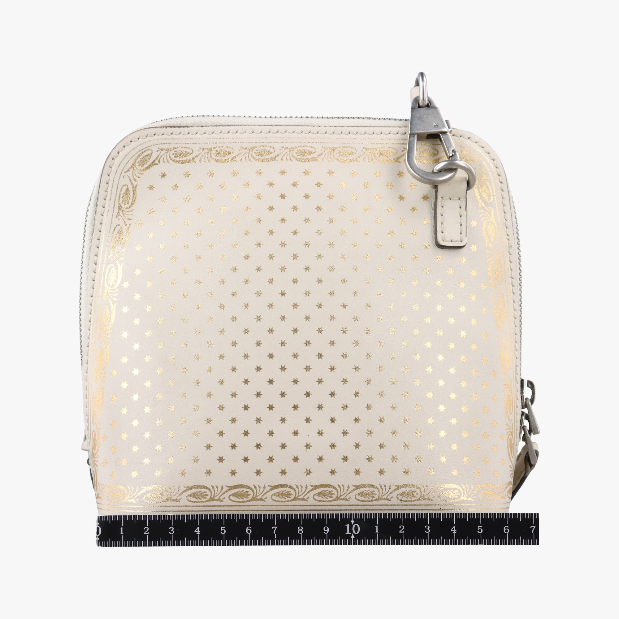Pre-owned Gucci SEGA collaboration GUCCY print White Leather 511189 shoulderbag | stylenewstar